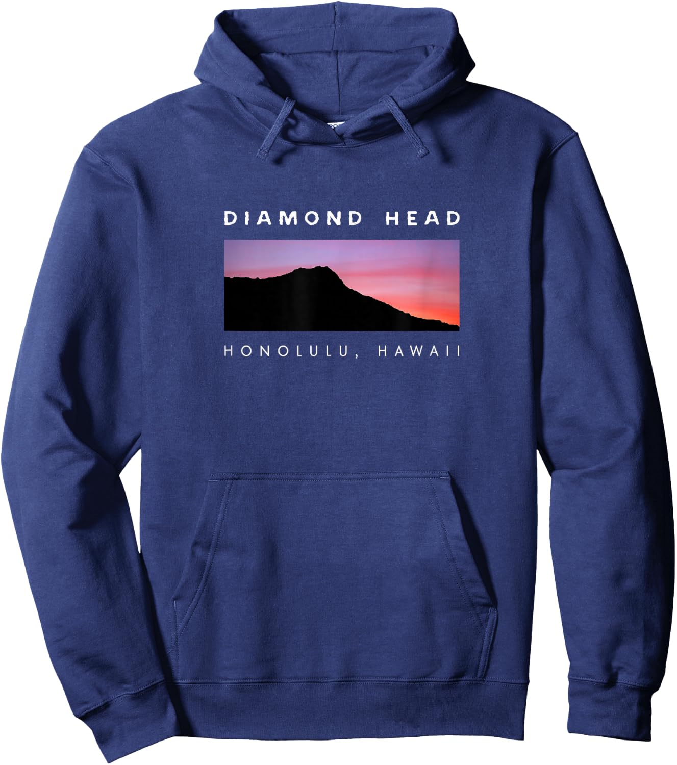 Hawaii T Shirt Diamond Head Sunset XO4U Original Hoodie - Hoodie | Navy
