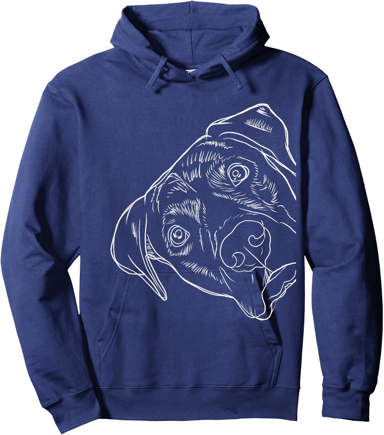 Mountain Cur Gifts Funny Dog Print Black Cotton Polyester Blend Classic Fit Short Sleeve - Small - - Adults & Kids Hoodie - Hoodie | Navy