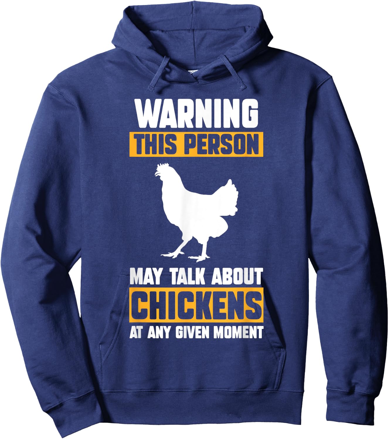 Chicken Farmer Gifts Kids -Adults Chicken Themed Black Small Short Sleeve Modern Chicken Design Lightweight Hoodie - Hoodie | Navy