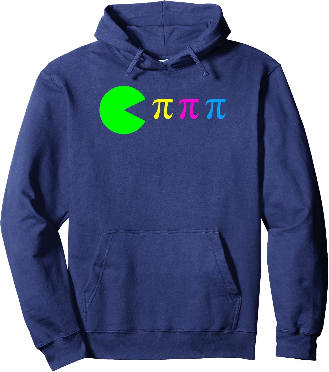 Funny Pi Day Math Science Ate Pi Symbol Color Hoodie - Hoodie | Navy