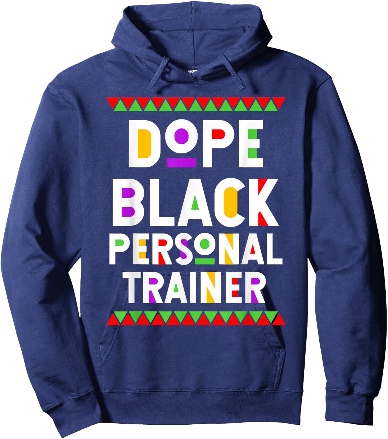 Dope Black Personal Trainer African American Job Proud Hoodie - Hoodie | Navy