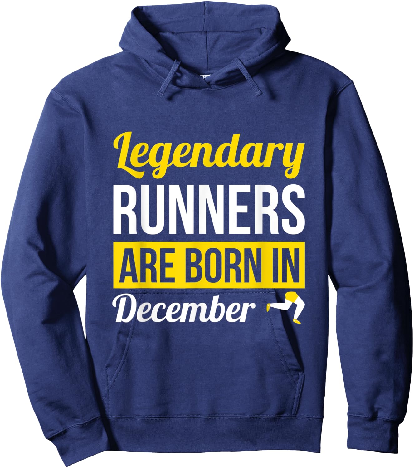 Runner Gift Legendary Runners Are Born In December Birthday Hoodie - Hoodie | Navy