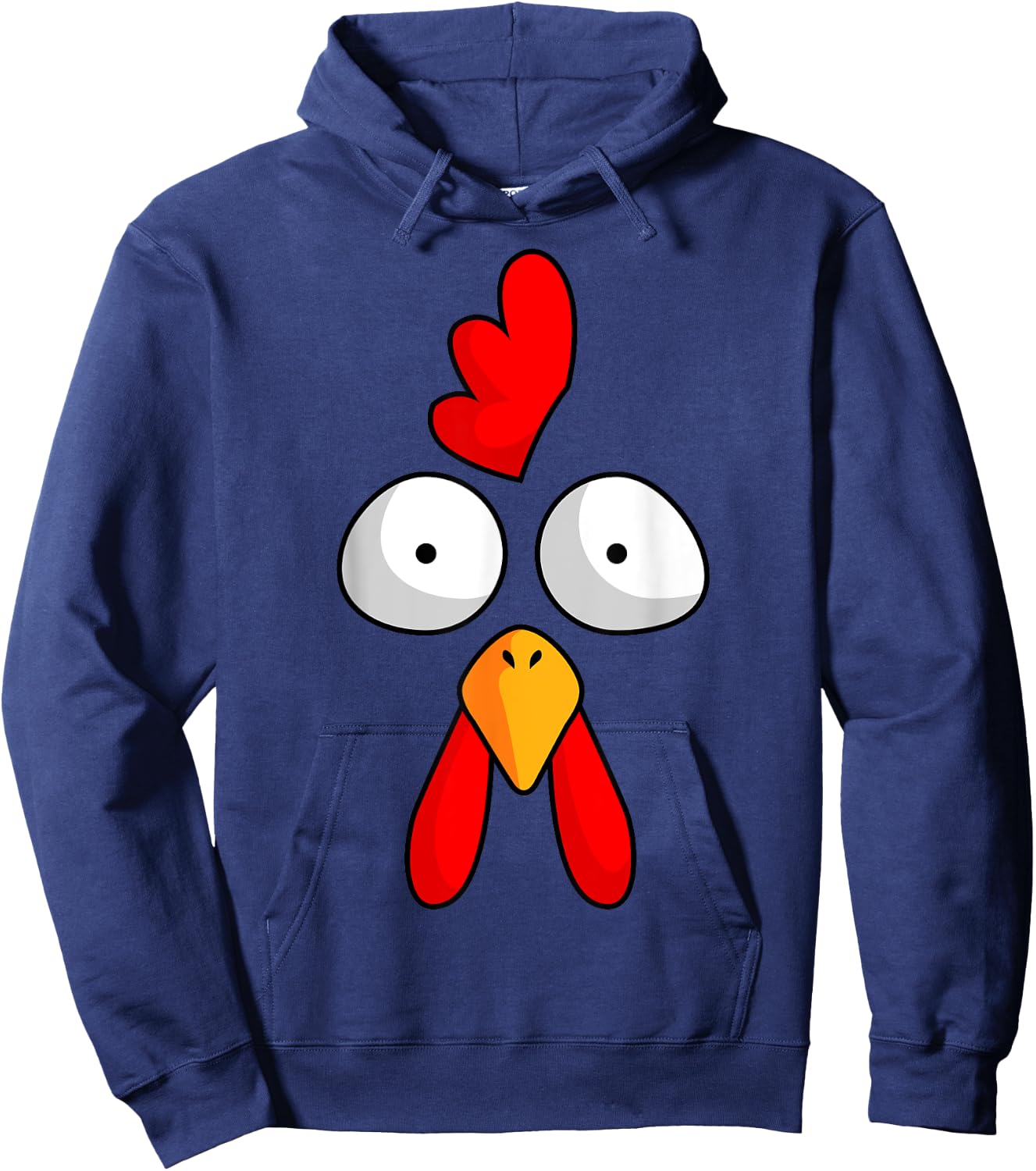 Chicken Face Rooster Halloween Costume Farm Poultry Hoodie - Hoodie | Navy