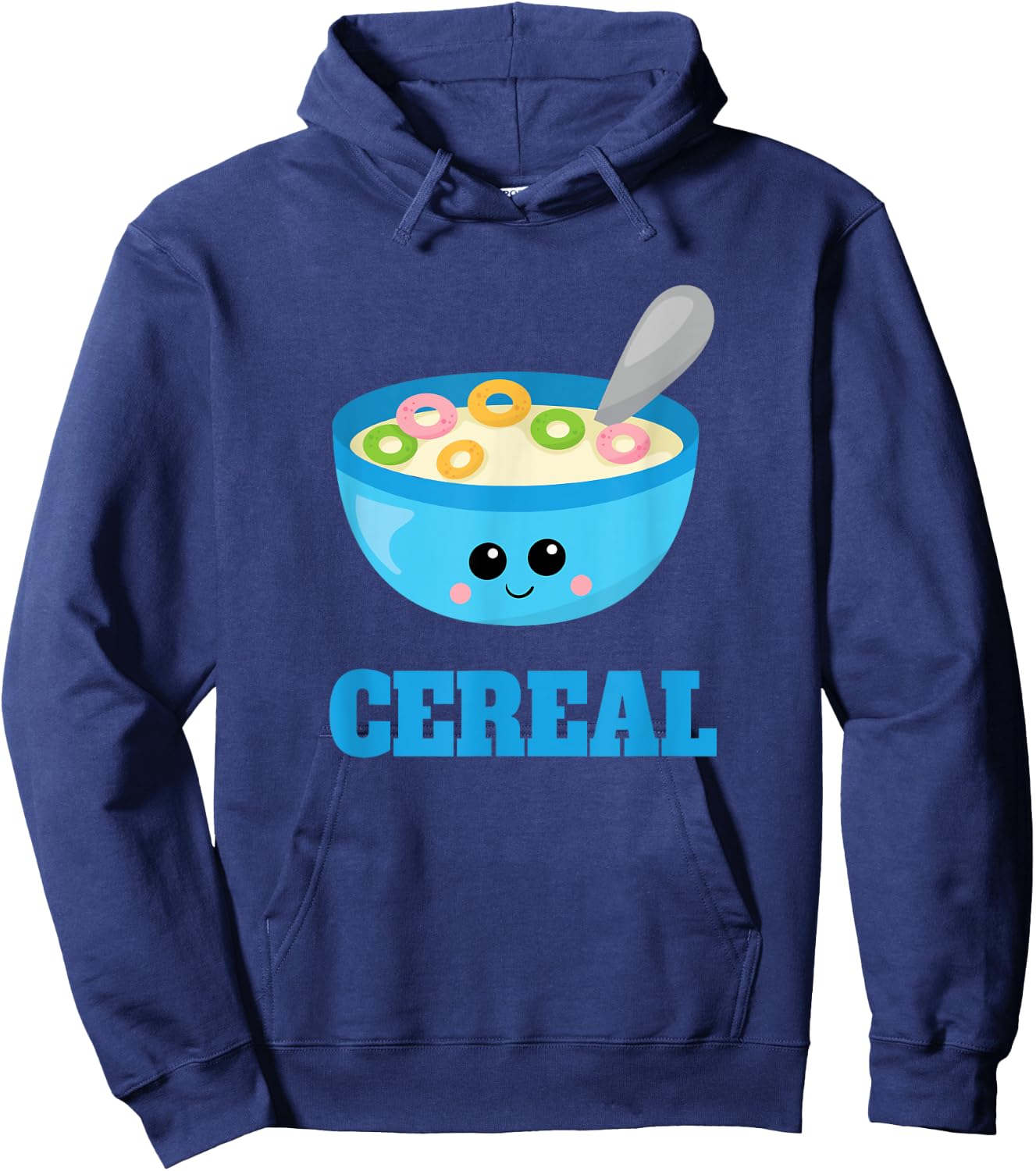 Cute Cereal & Milk Couples Halloween Costume Late Lazy Hoodie - Hoodie | Navy