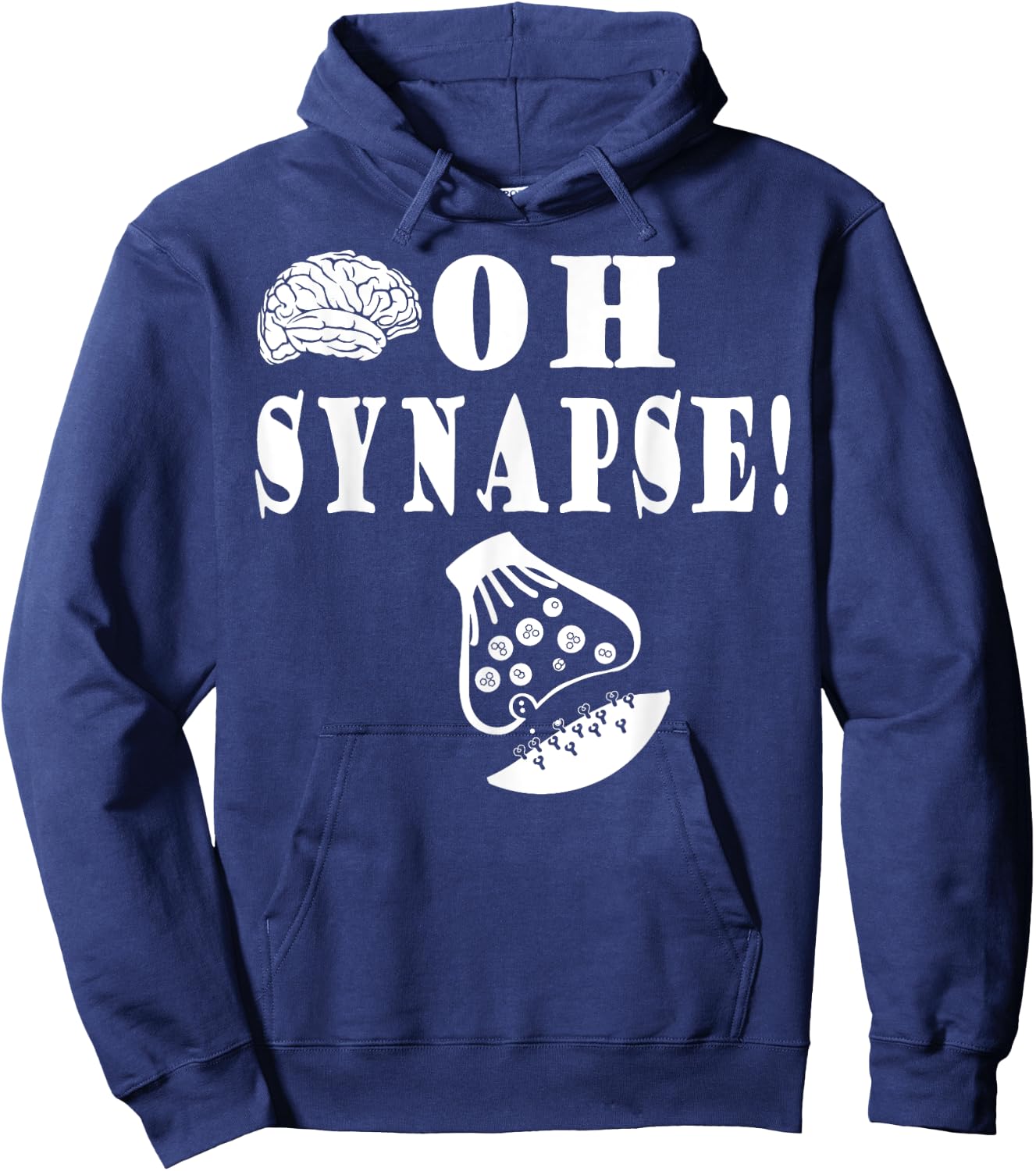 Funny Neuroscience Neurologist Oh Snap Pun T Shirt Brain Hoodie - Hoodie | Navy