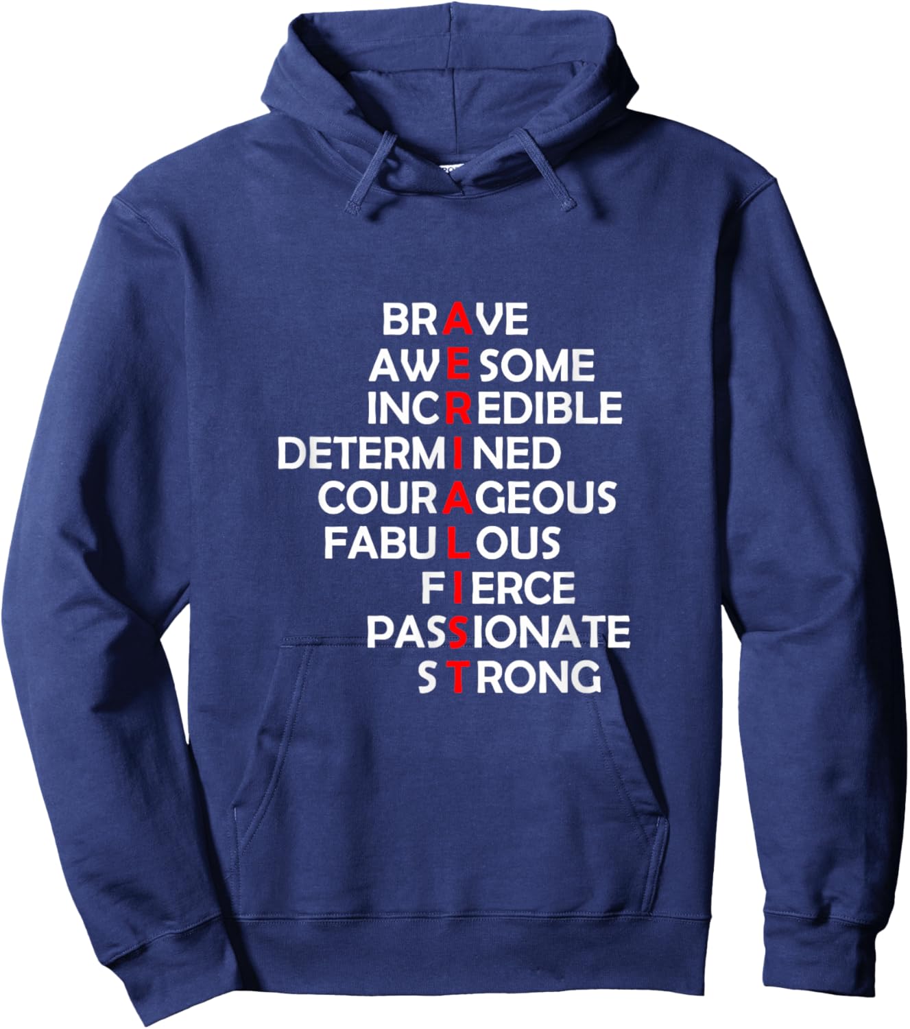 Aerialist Acrostic Aerial Yoga Silks Hoop Hoodie - Hoodie | Navy
