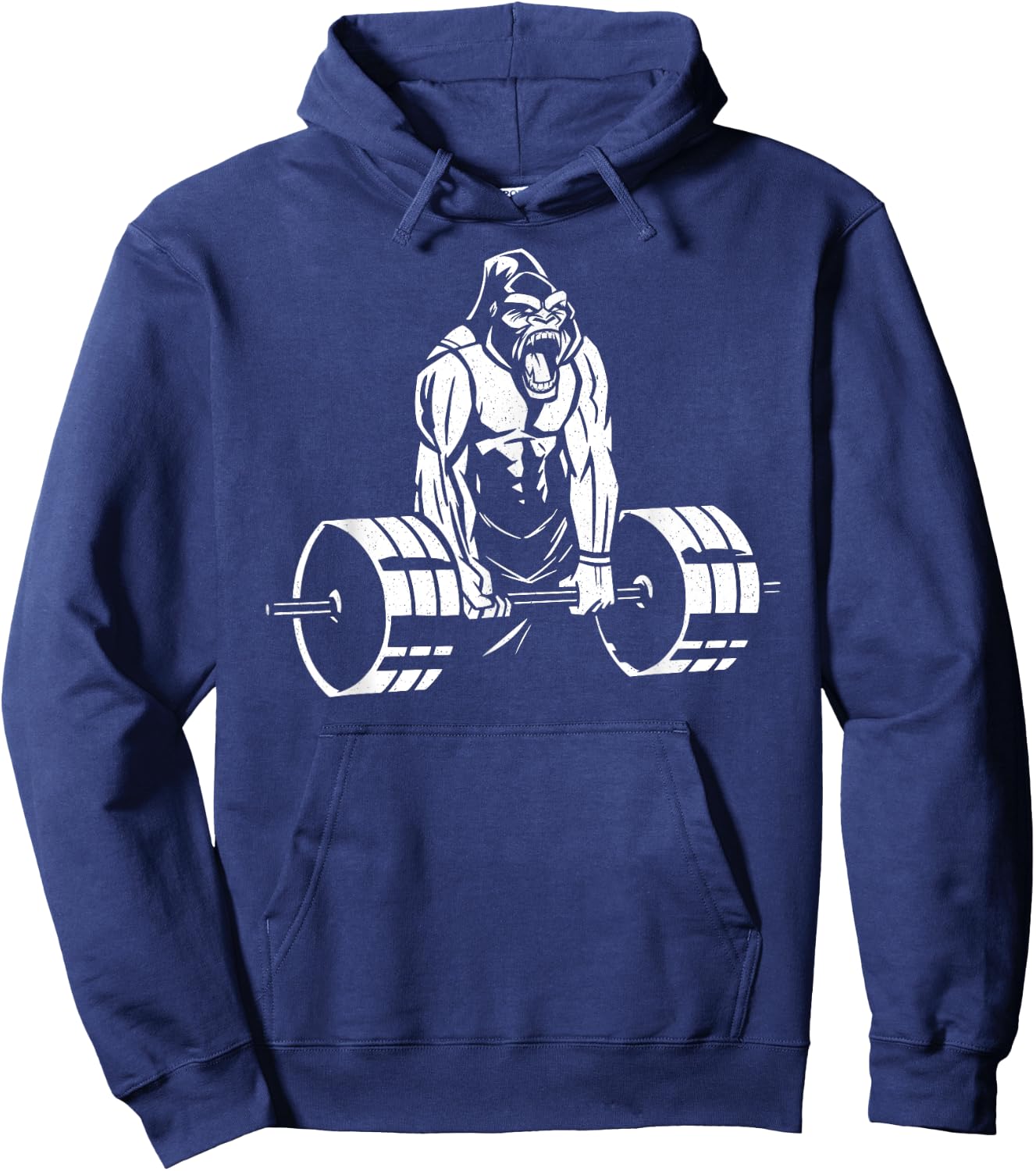 Gorilla Strength – Funny Gym Bodybuilding Weightlifting Hoodie - Hoodie | Navy