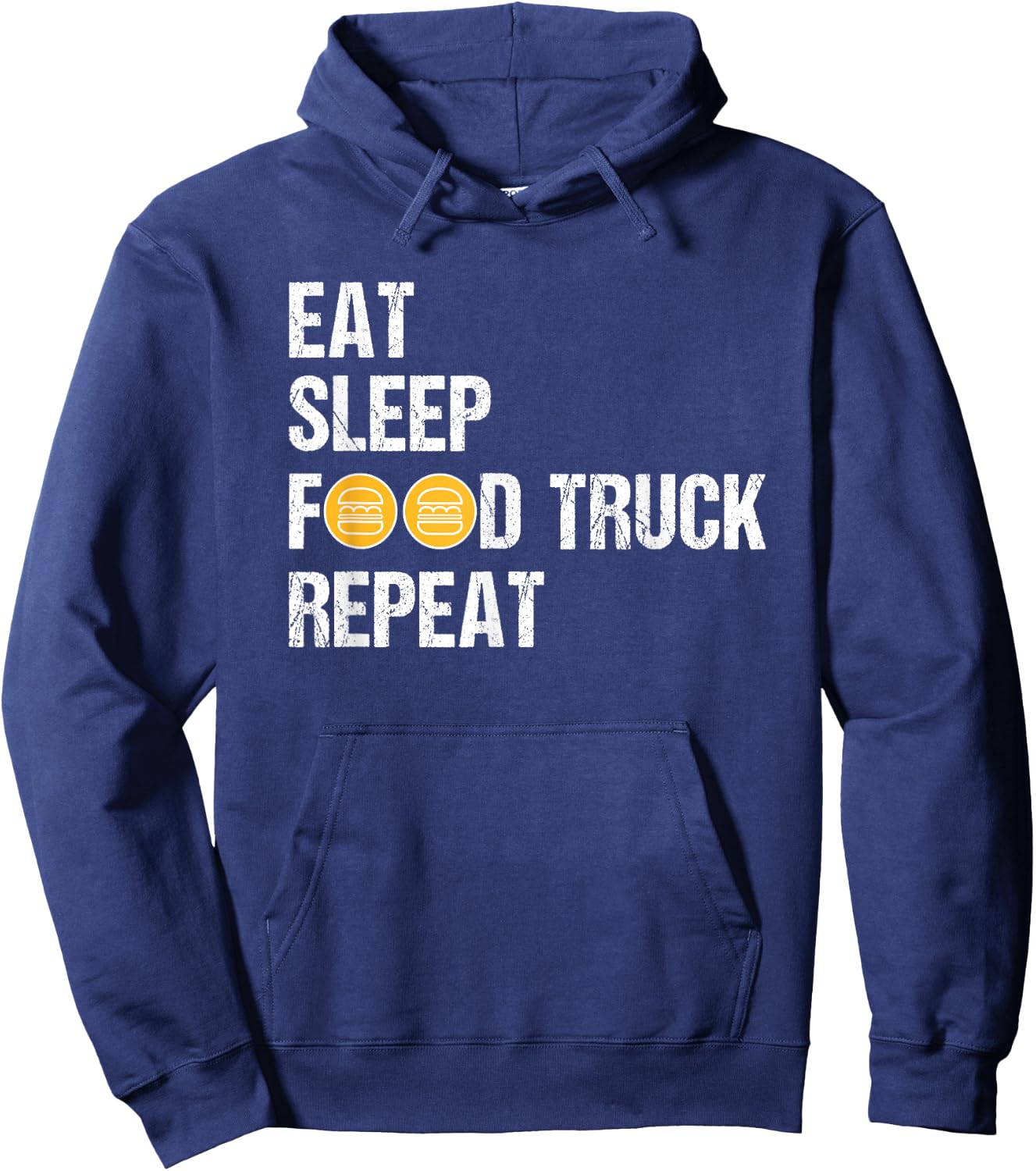 Food Truck Shirt Funny Eat Sleep Food Truck Lover Hoodie - Hoodie | Navy
