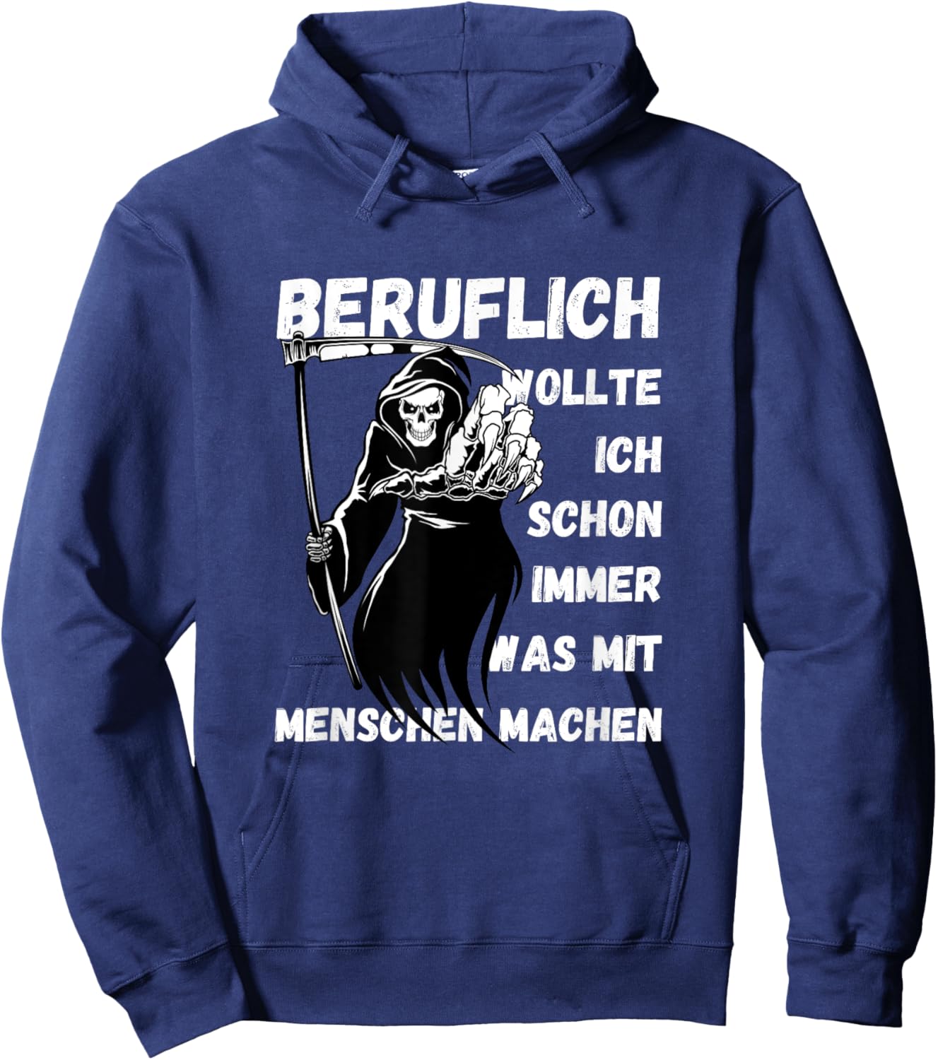Grim Reaper "Beruflich wollte ich immer machen something" Hoodie - Hoodie | Navy