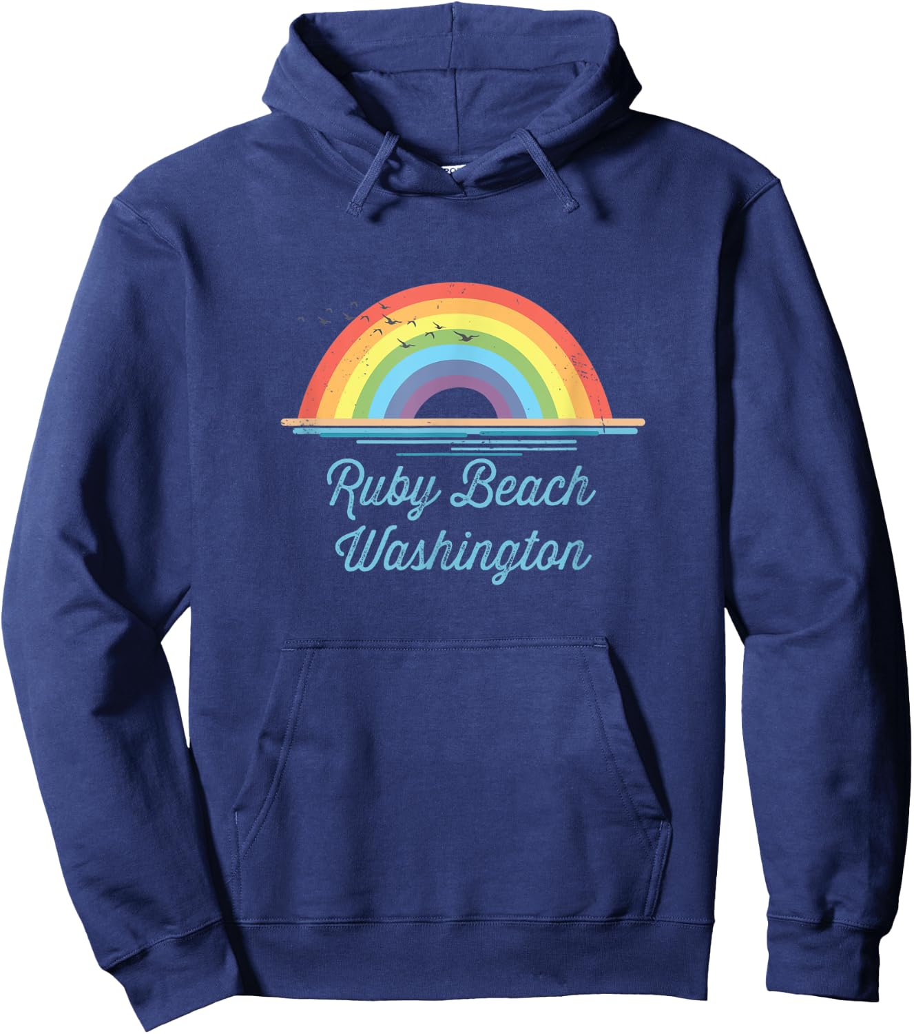 Ruby Beach Washington Souvenir Graphic Hoodie - Hoodie | Navy