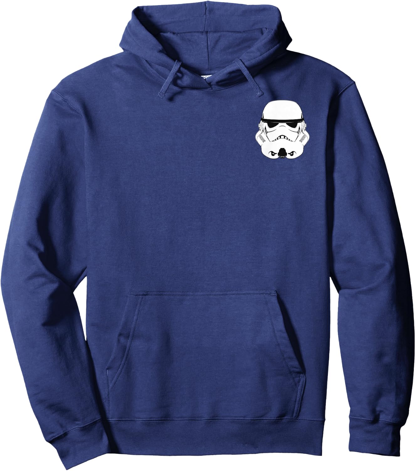 Star Wars Storm Trooper Helmet Left Chest Graphic Hoodie - Hoodie | Navy