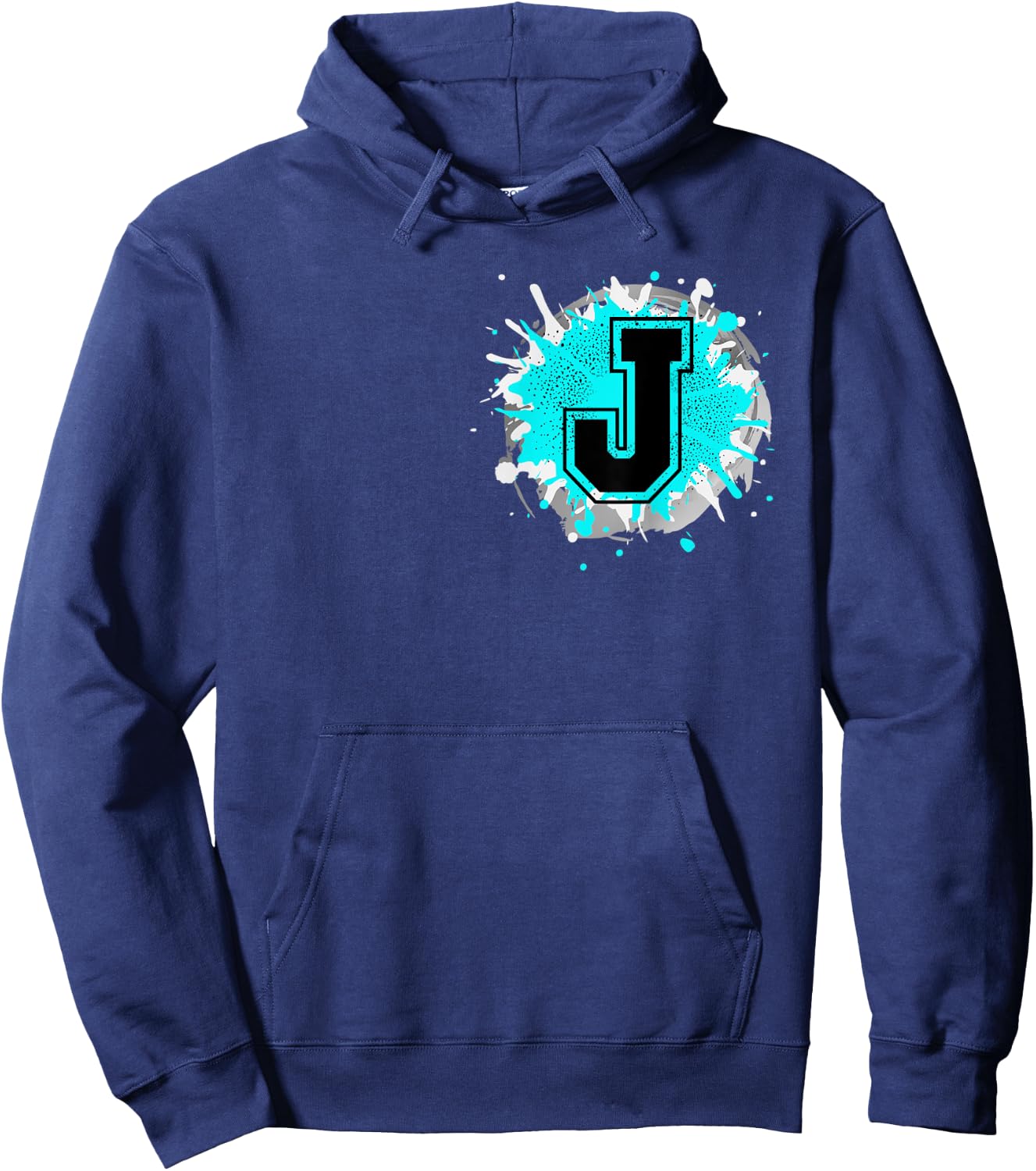 Monogram Letter J Alphabet Initials For Names Starting With Hoodie - Hoodie | Navy