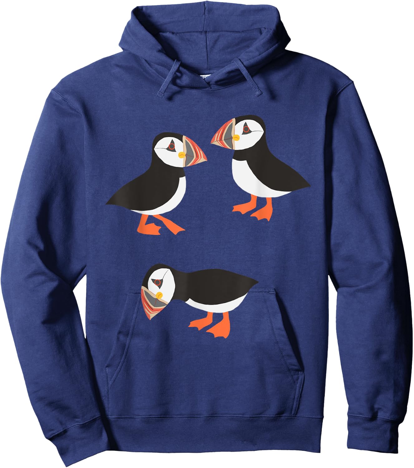 Funny Birds Puffin Hoodie - Hoodie | Navy