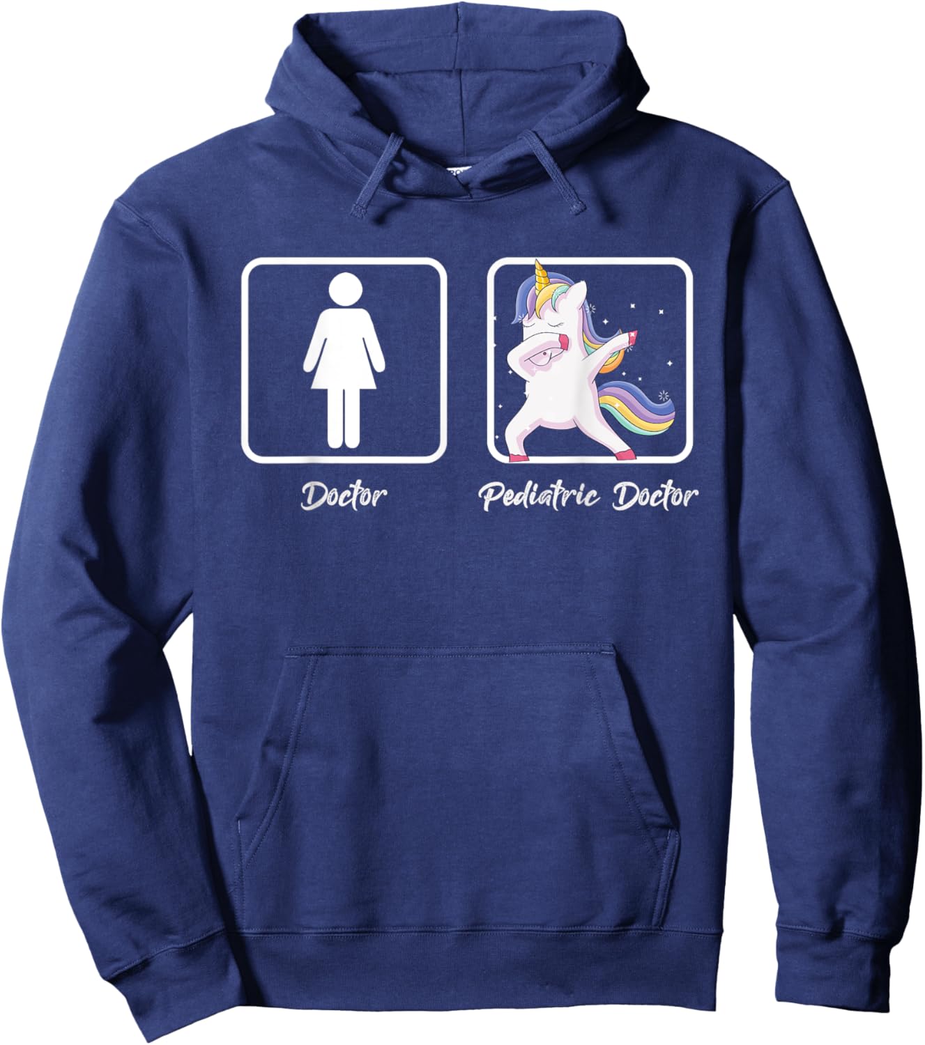 Unicorn Doctor Pediatric Children Health Pediatrician Gift Hoodie - Hoodie | Navy