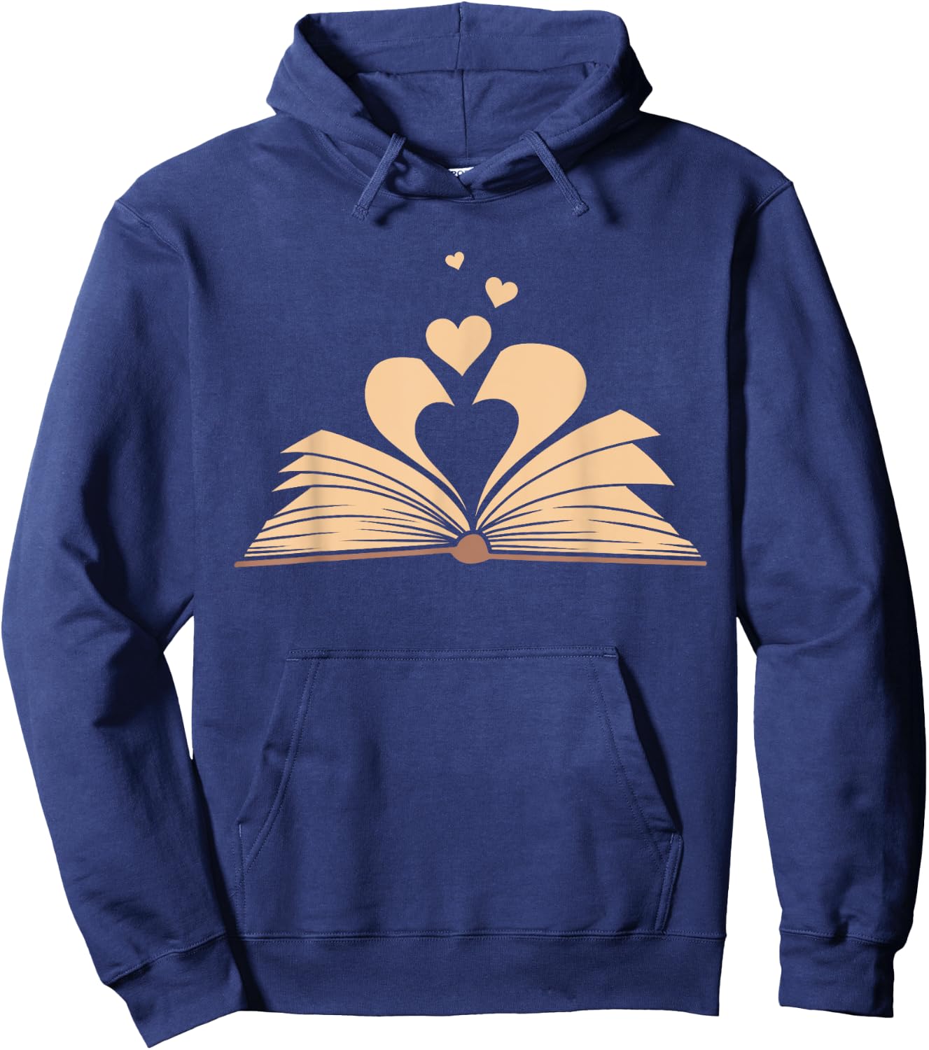 Funny Book Lover Design Men Women Kids Bookworm Librarian Hoodie - Hoodie | Navy