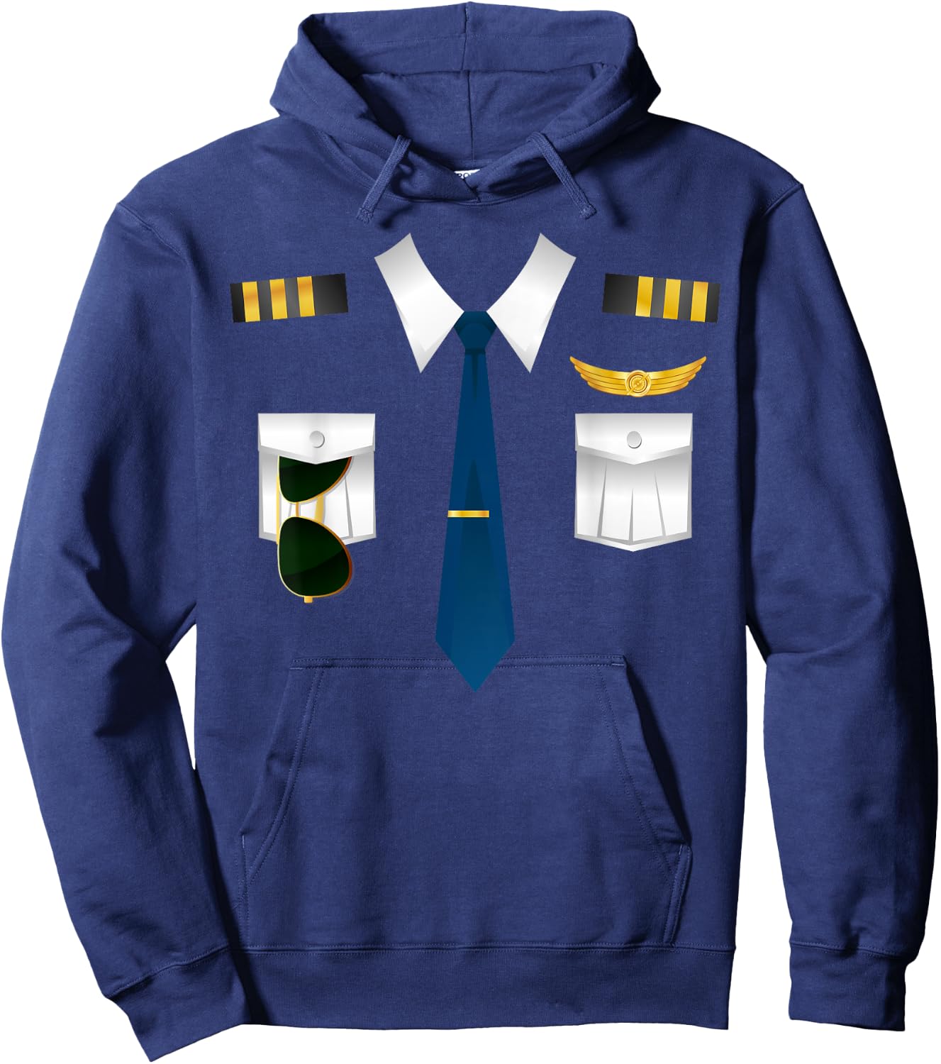 Pilot Uniform Costume Airplane Aviation Flying Airline Gift Hoodie - Hoodie | Navy
