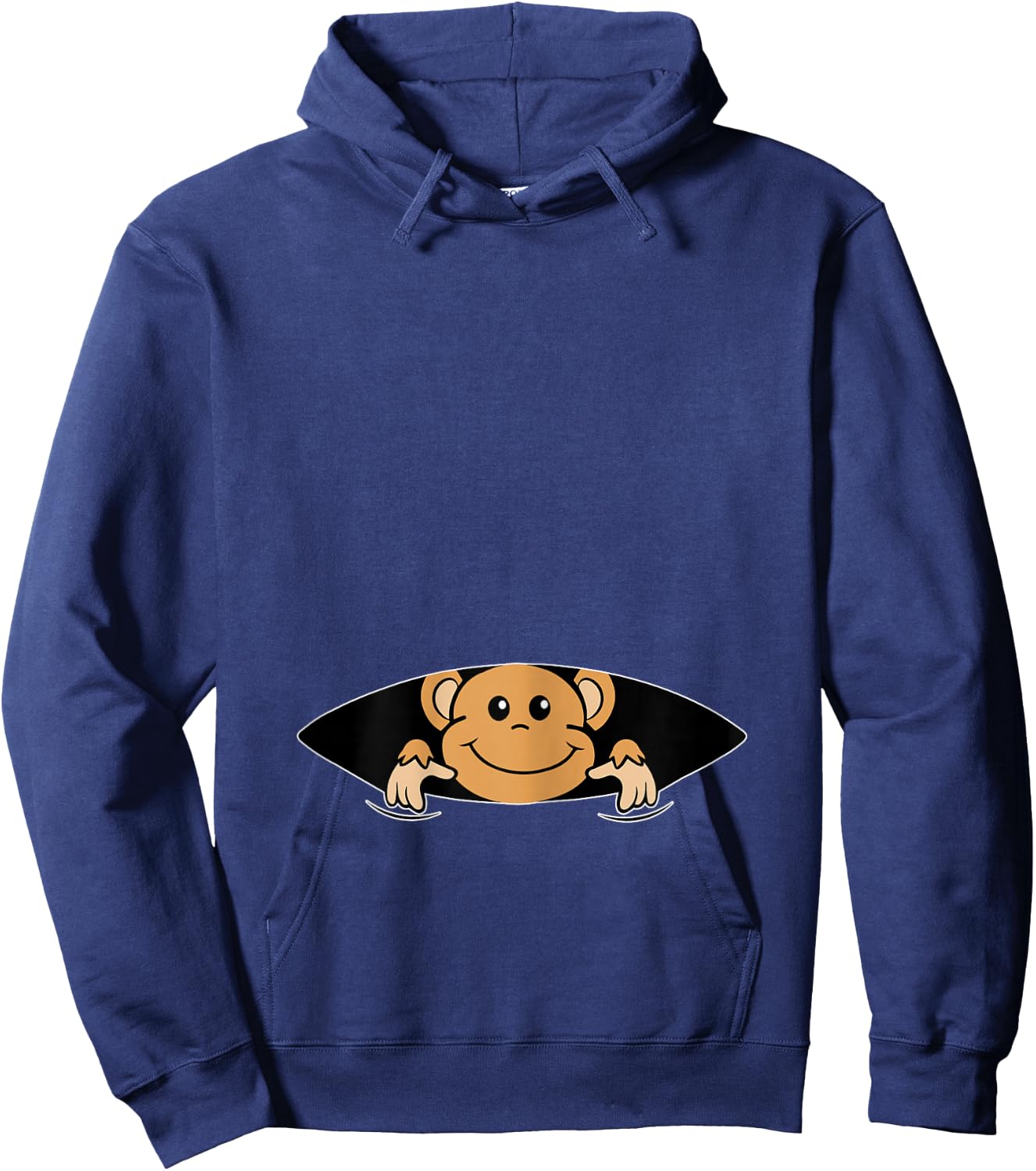Monkey in the Belly - Pregnancy Announcing Pregnant Mum Hoodie - Hoodie | Navy
