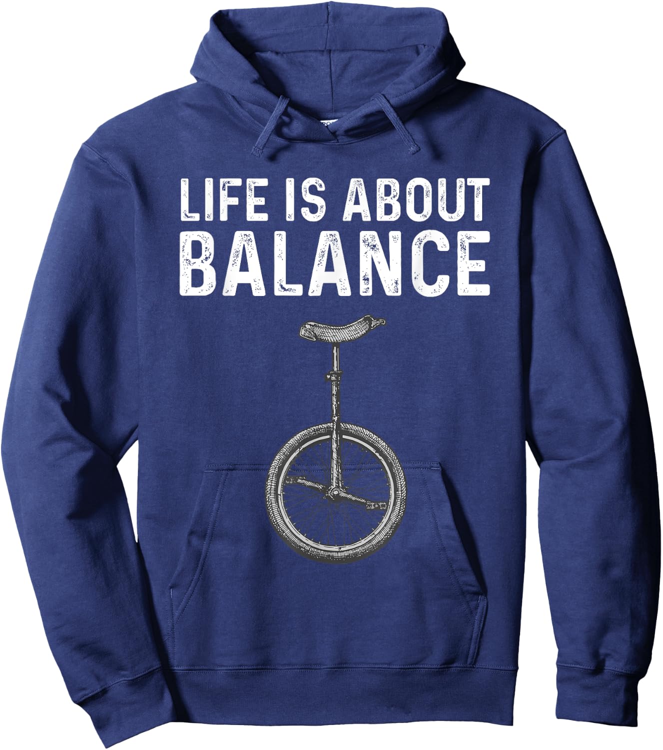 Best Unicycle Gift Unicyclists Fan Humor Quote Black Unicycle Themed Hoodie - Hoodie | Navy
