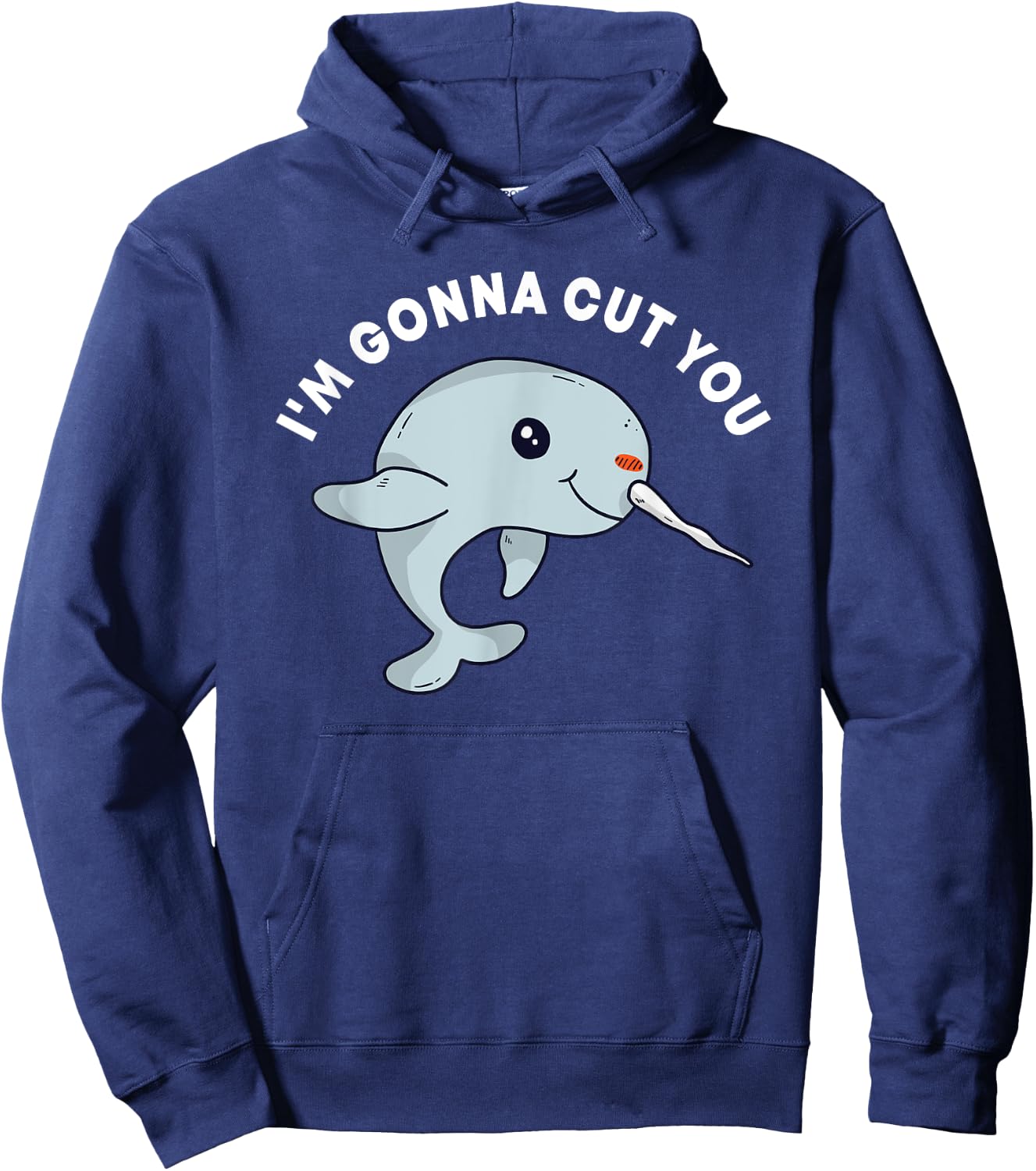 Narwhal Tusk Narwhale Unicorn Of The Sea Toothed Whale Hoodie - Hoodie | Navy