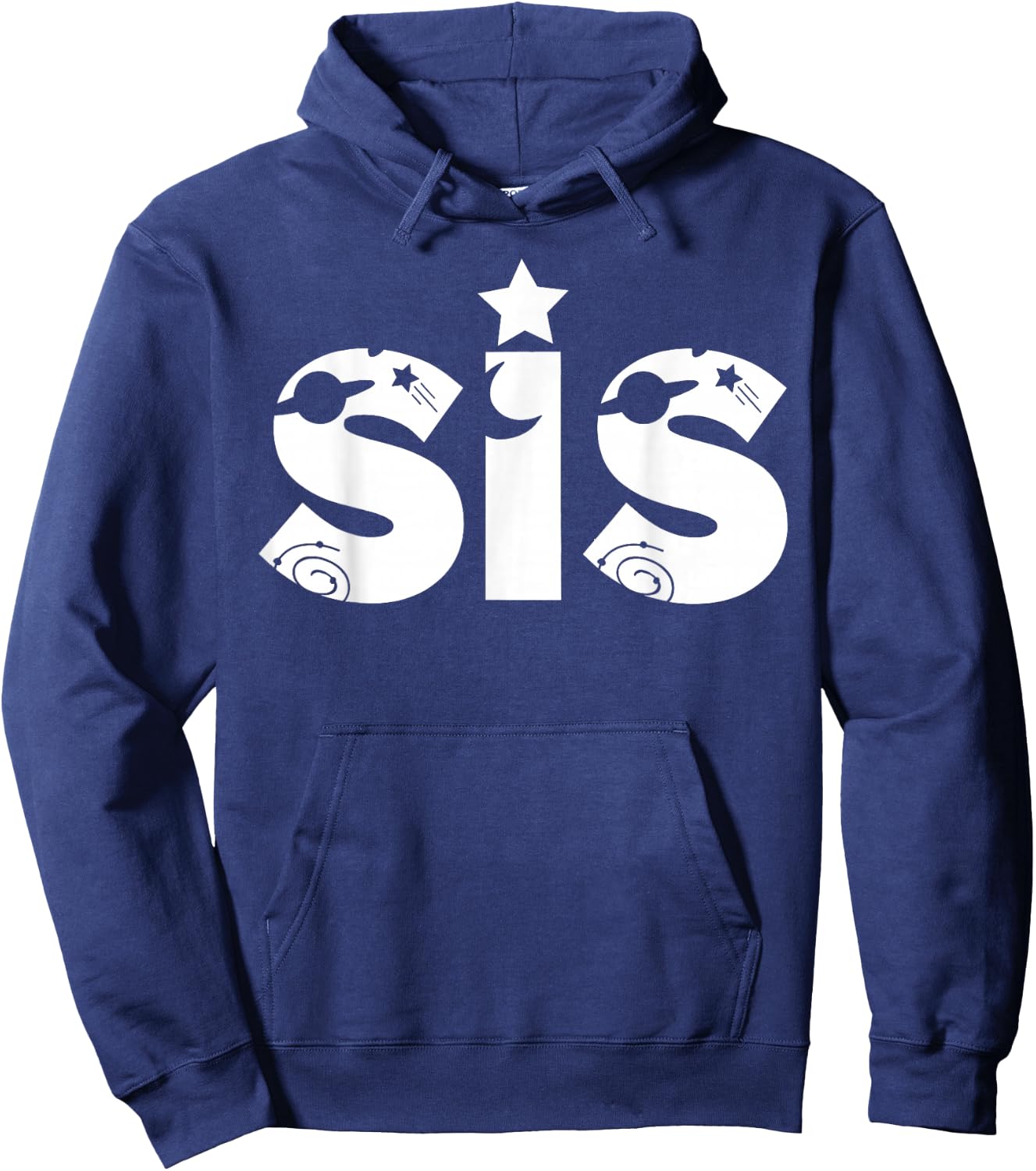 Funny Sister Space Astronaut Birthday Party Hoodie - Hoodie | Navy