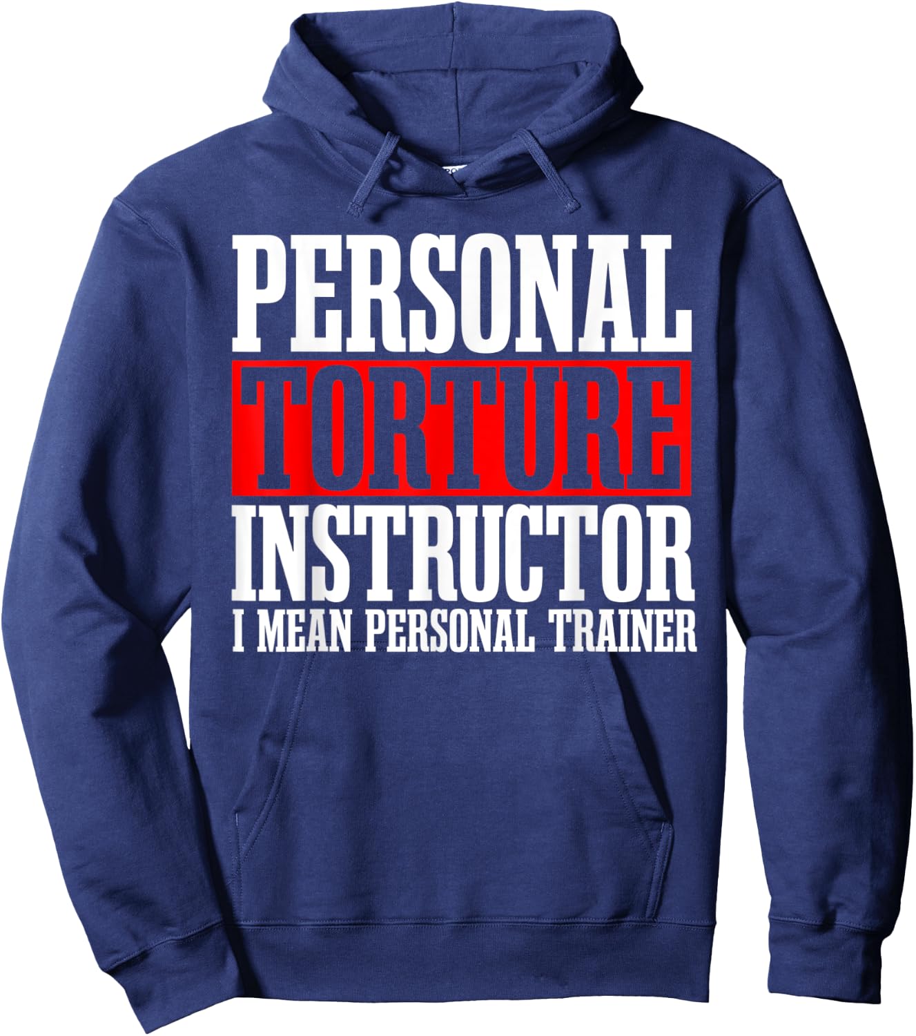 Personal Trainer Instructor Fitness Workout Coach Gym Hoodie - Hoodie | Navy