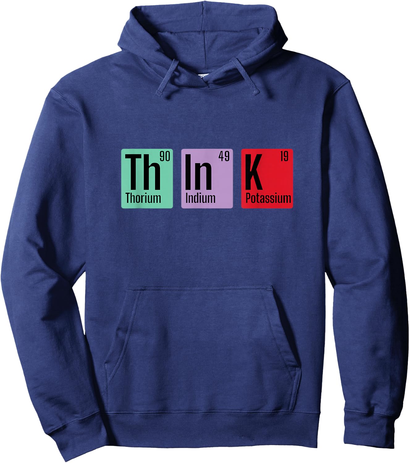Chemistry Think Periodic Table Element Hoodie - Hoodie | Navy