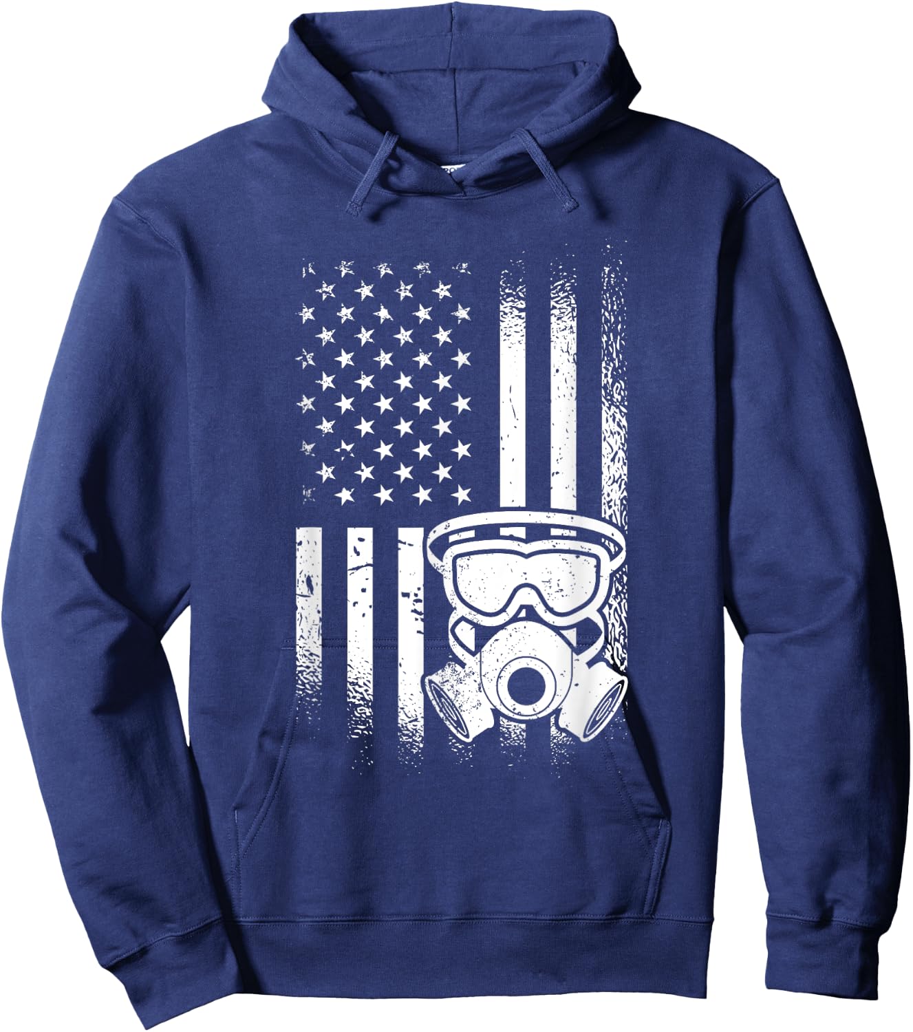 US Flag Exterminator Apparel American Exterminator Pest Control Hoodie - Hoodie | Navy