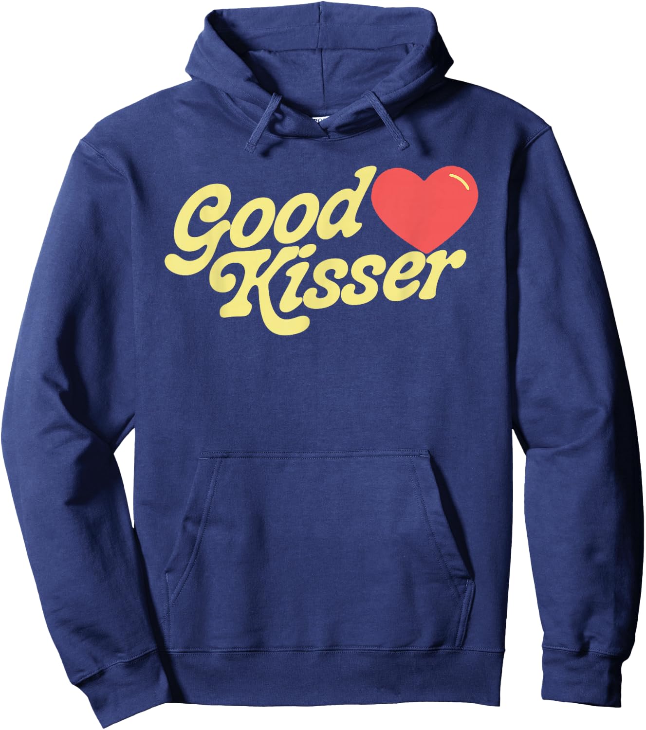 Good Kisser! Funny Flirty Retro Style Sexy Eighties Graphic Hoodie - Hoodie | Navy