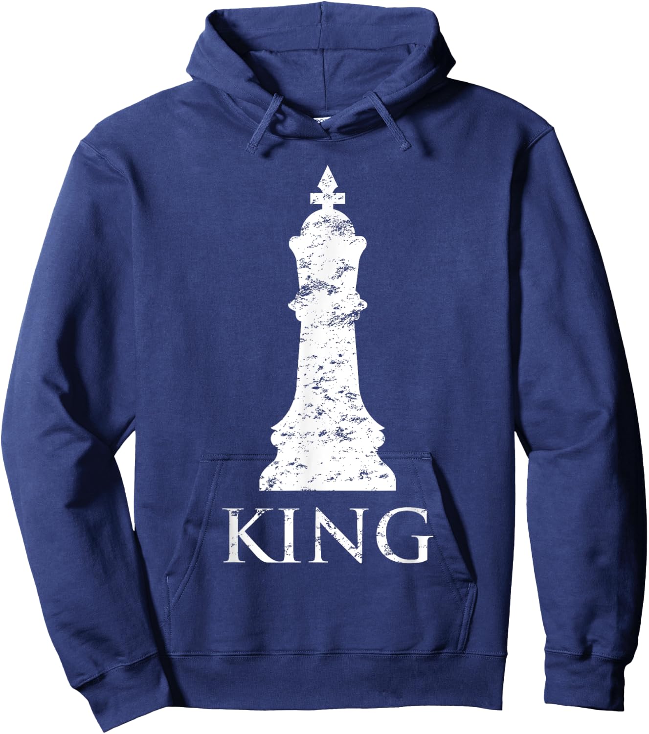 Funny Chess Pieces King Chess player Checkmate Hoodie - Hoodie | Navy
