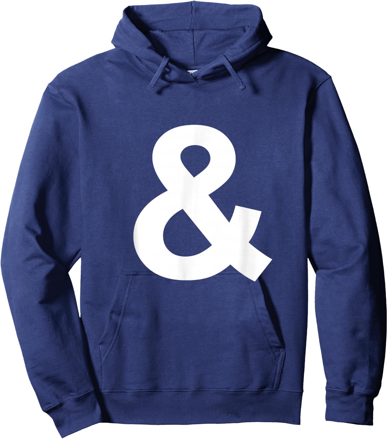 Ampersand Sign Shirt Initial Monogram Hoodie - Hoodie | Navy