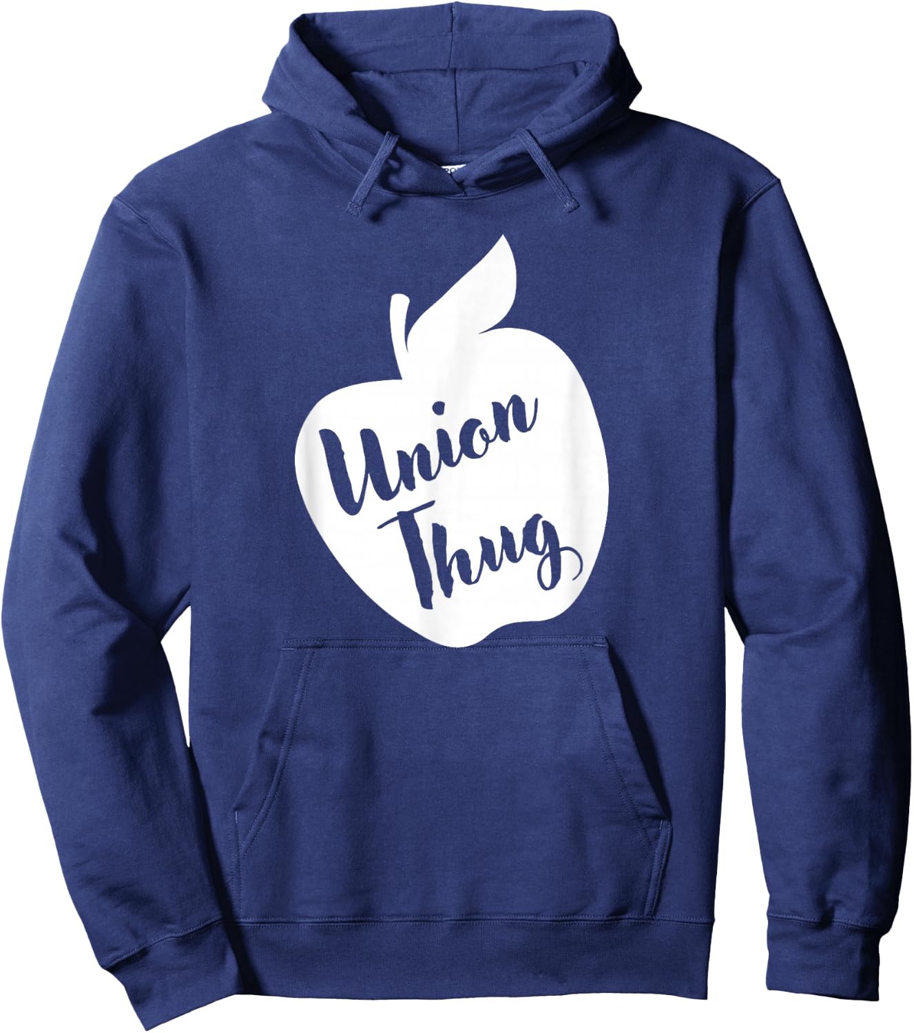 Funny Red For Ed Union Thug Retro SpEd Teacher Appreciation Hoodie - Hoodie | Navy