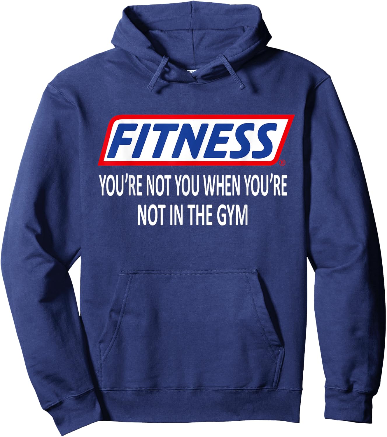 Fitness Gym workout Slogan Hoodie - Hoodie | Navy