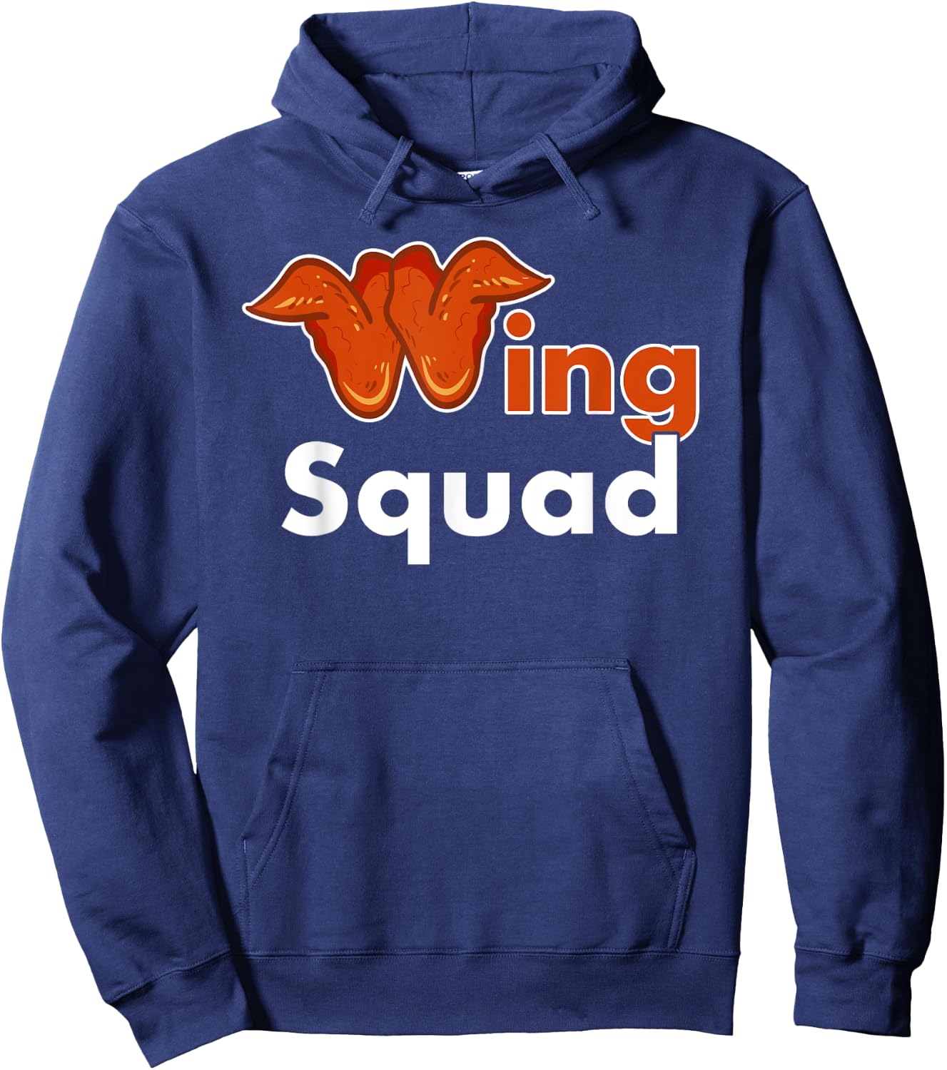 Chicken Wing Shirt Wing Squad Funny Fried Chicken Lover Hoodie - Hoodie | Navy