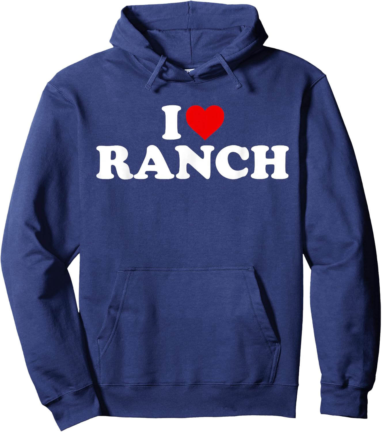 I Love Ranch - Heart Hoodie - Hoodie | Navy