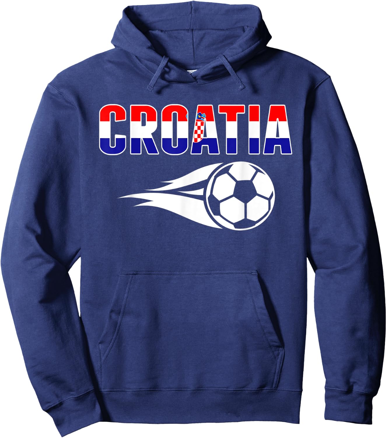 Croatia Soccer Fans Jersey - Croatian Flag Football Lovers Hoodie - Hoodie | Navy