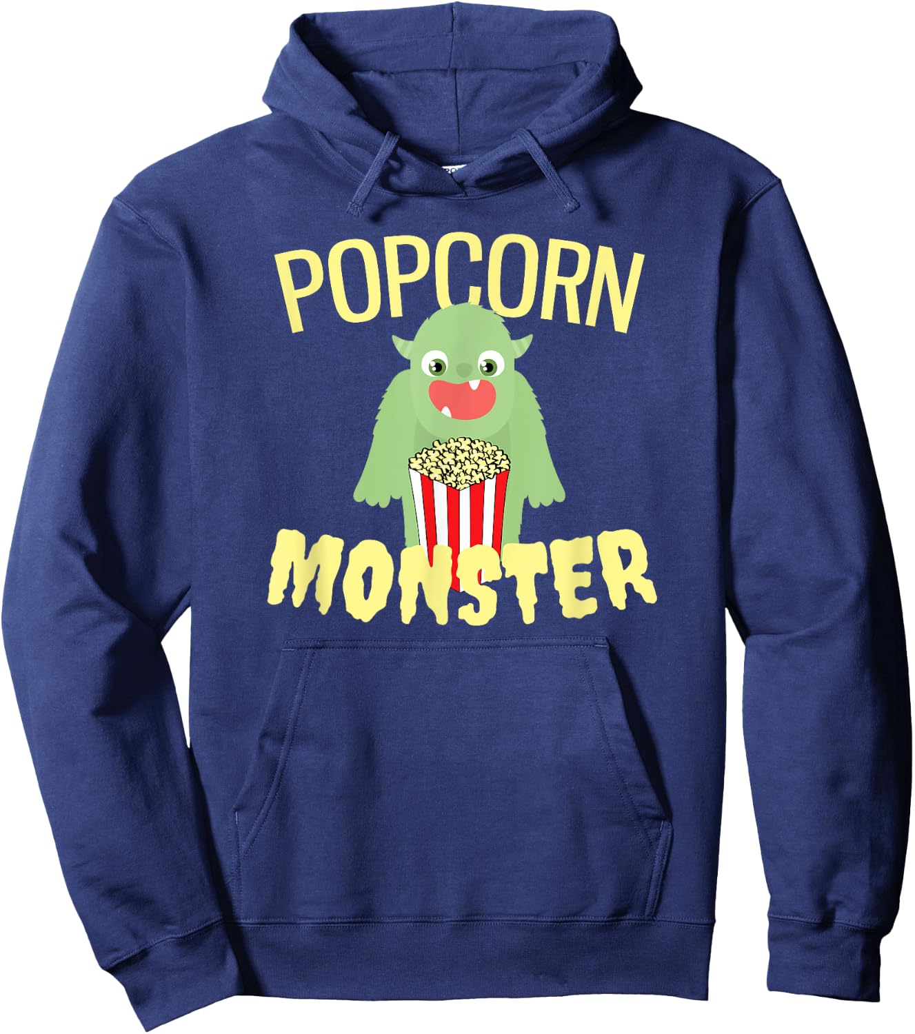 Funny popcorn monster Hoodie - Hoodie | Navy