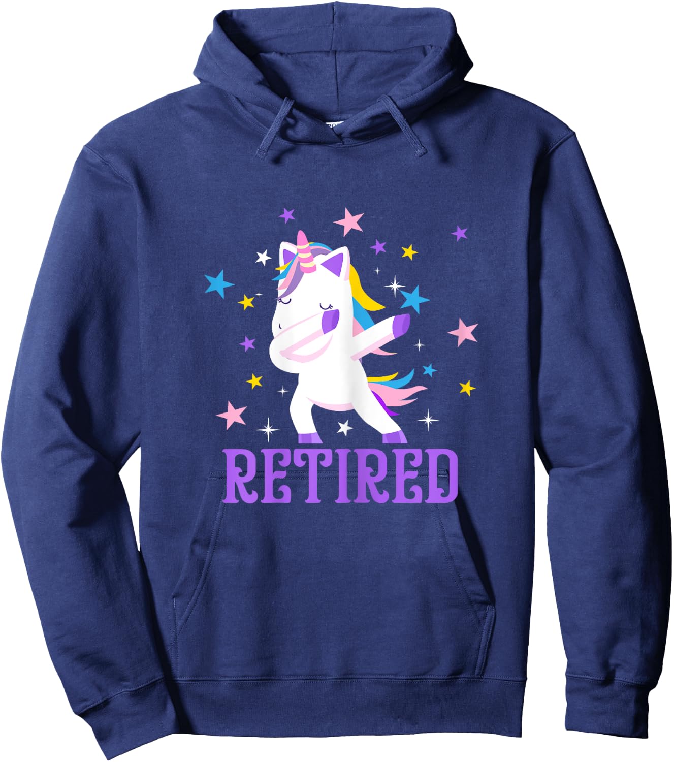 Retired 2022 Unicorn Retirement Gift Women Hoodie - Hoodie | Navy