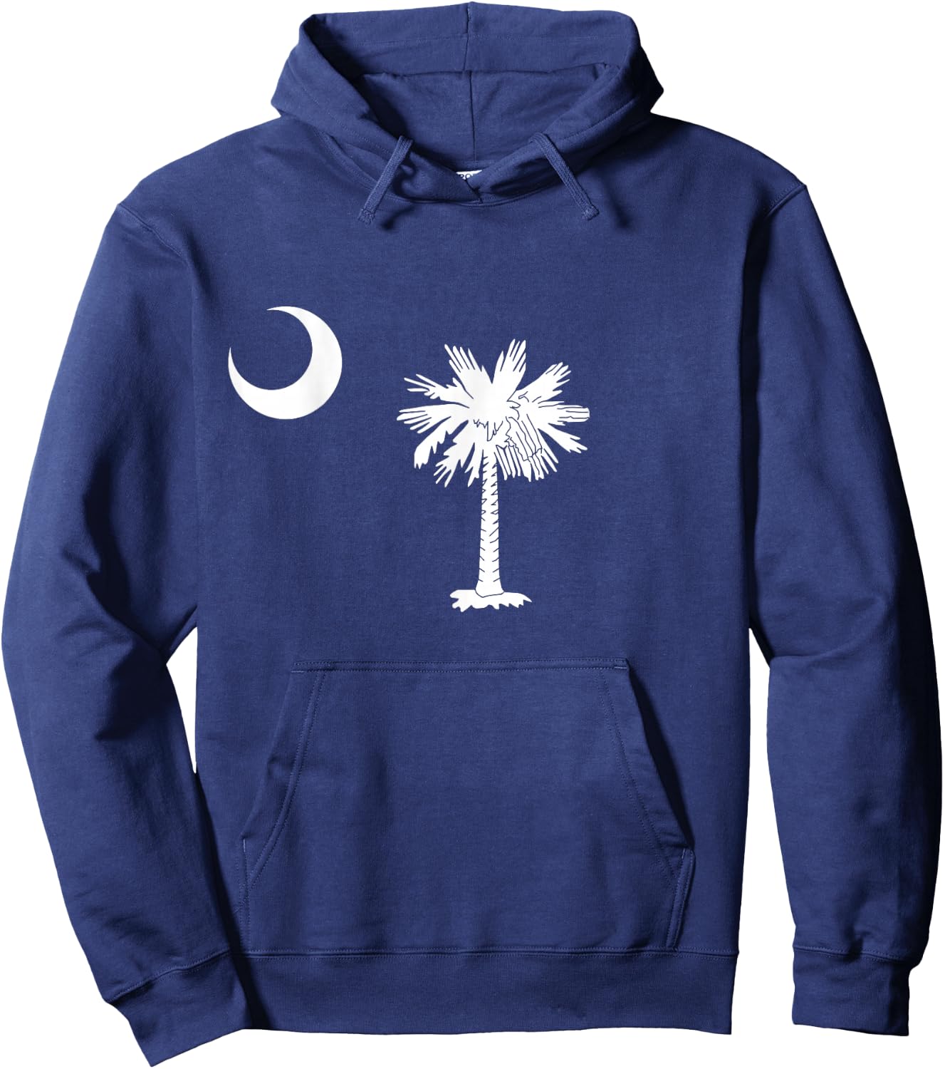 South Carolina Palmetto Moon SC Pride State Flag Hoodie - Hoodie | Navy