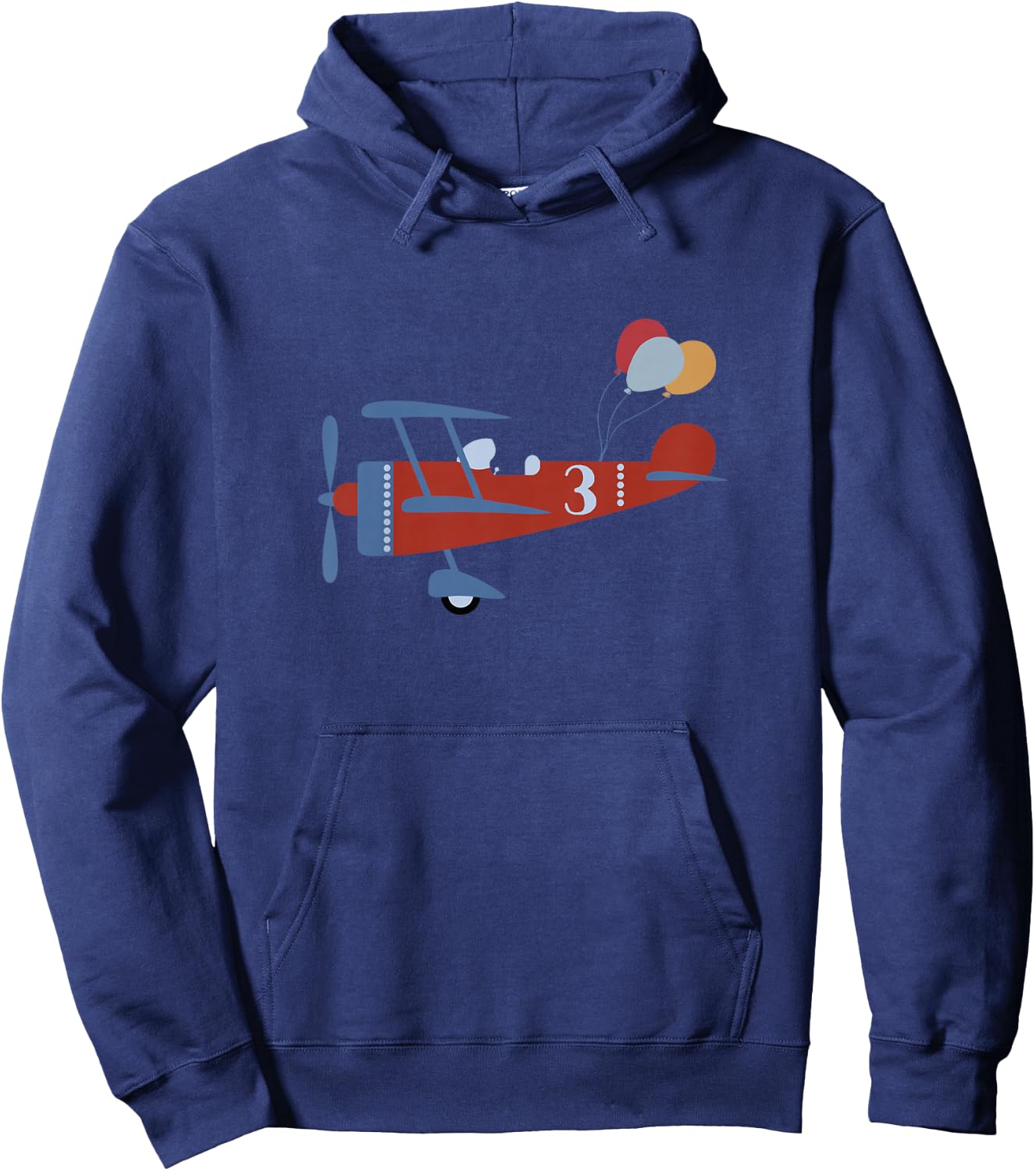 3rd Birthday Airplane T Shirt, 3 Year Old Airplane Pilot Hoodie - Hoodie | Navy