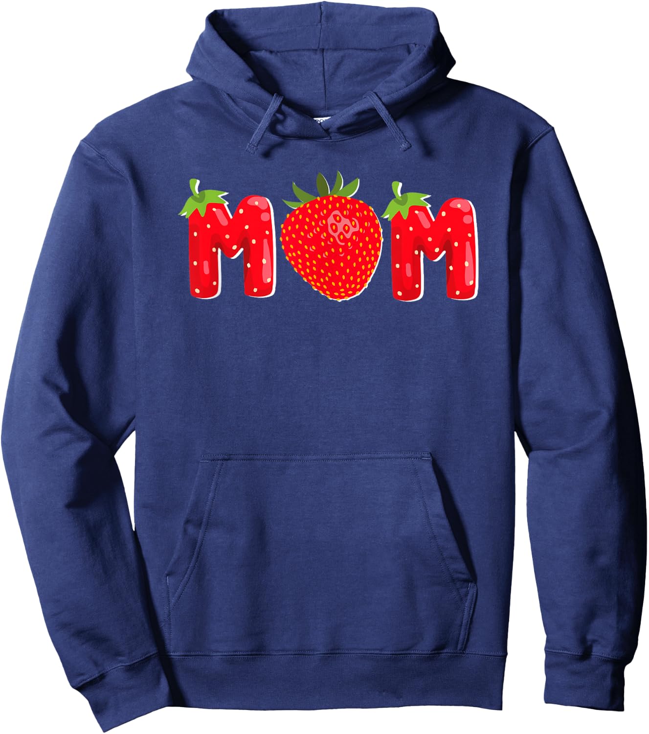 Funny Strawberry Mom Fruit Birthday Family Matching Hoodie - Hoodie | Navy
