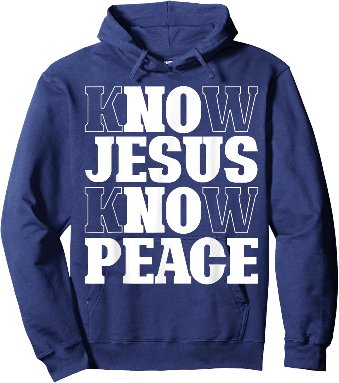 Know Jesus Know Peace Religion God Church Christian Gifts Hoodie - Hoodie | Navy