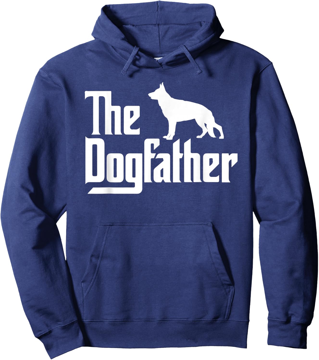 The DogFather, German Shepherd Dog Dad, Best Dog Daddy Ever Hoodie - Hoodie | Navy