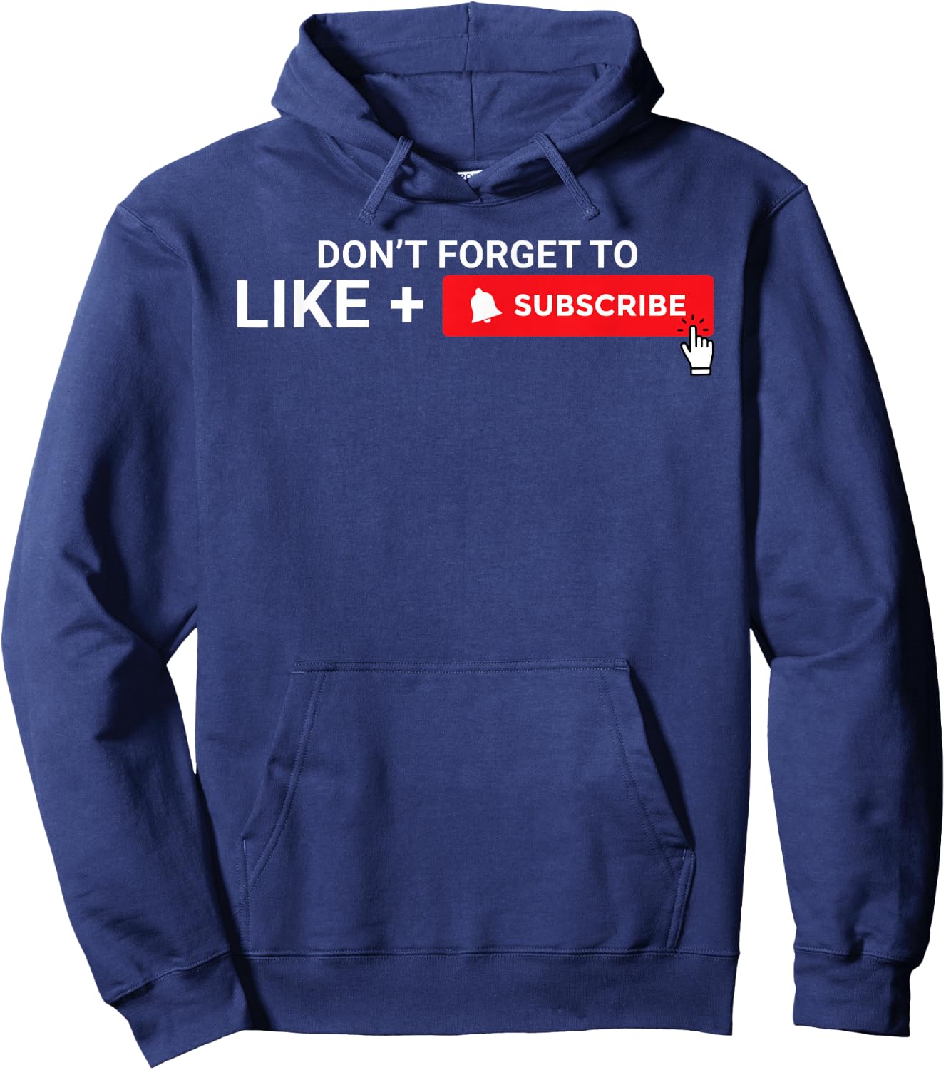 Don't Forget to Like and Subscribe Content Creator Vlogging Hoodie - Hoodie | Navy