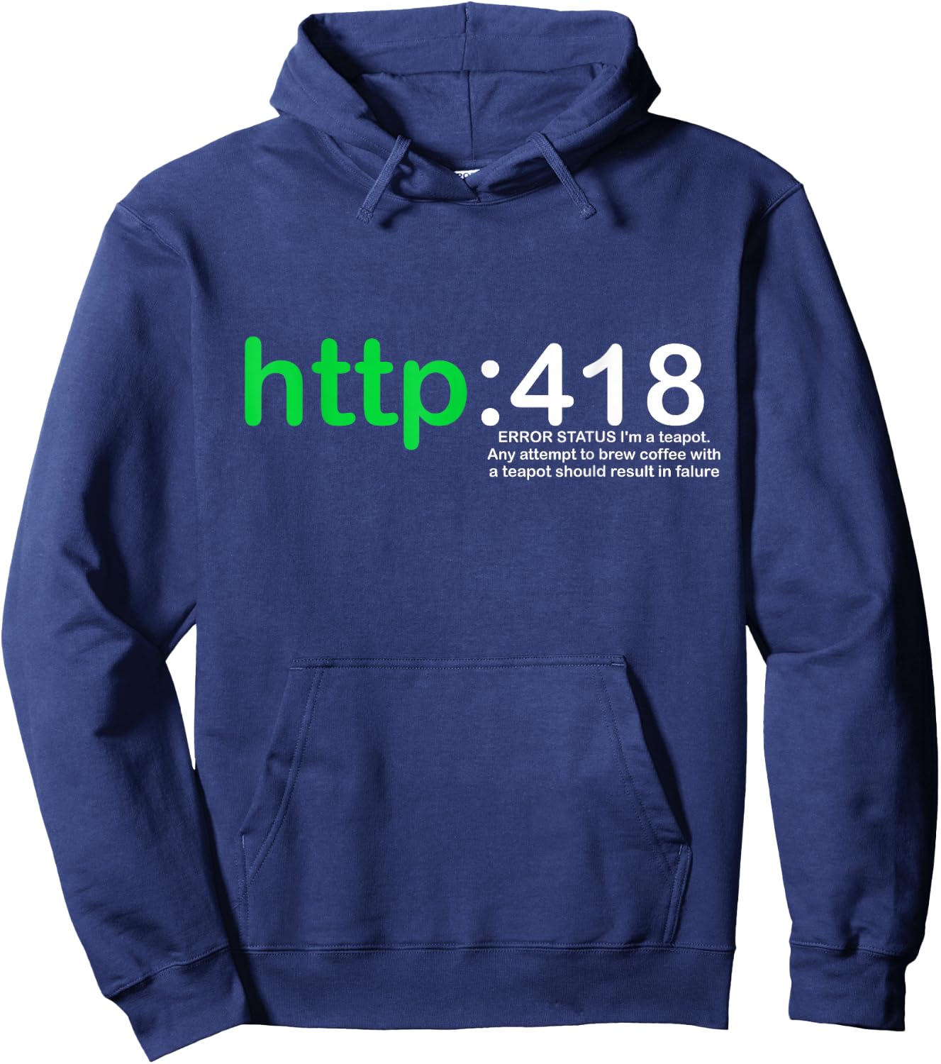 Http Error 418 I'm a Teapot Hoodie - Hoodie | Navy
