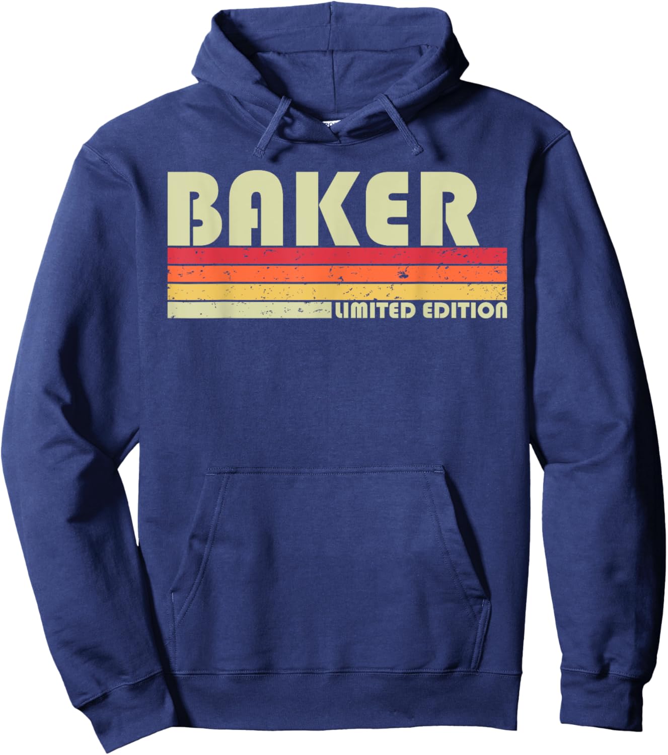 BAKER Funny Job Title Profession Birthday Worker Idea Hoodie - Hoodie | Navy