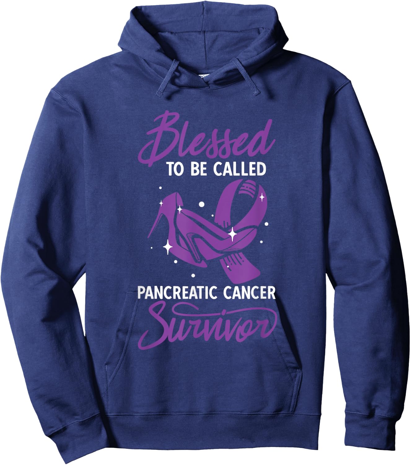 Blessed To Be Called A Survivor Pancreatic Cancer Hoodie - Hoodie | Navy