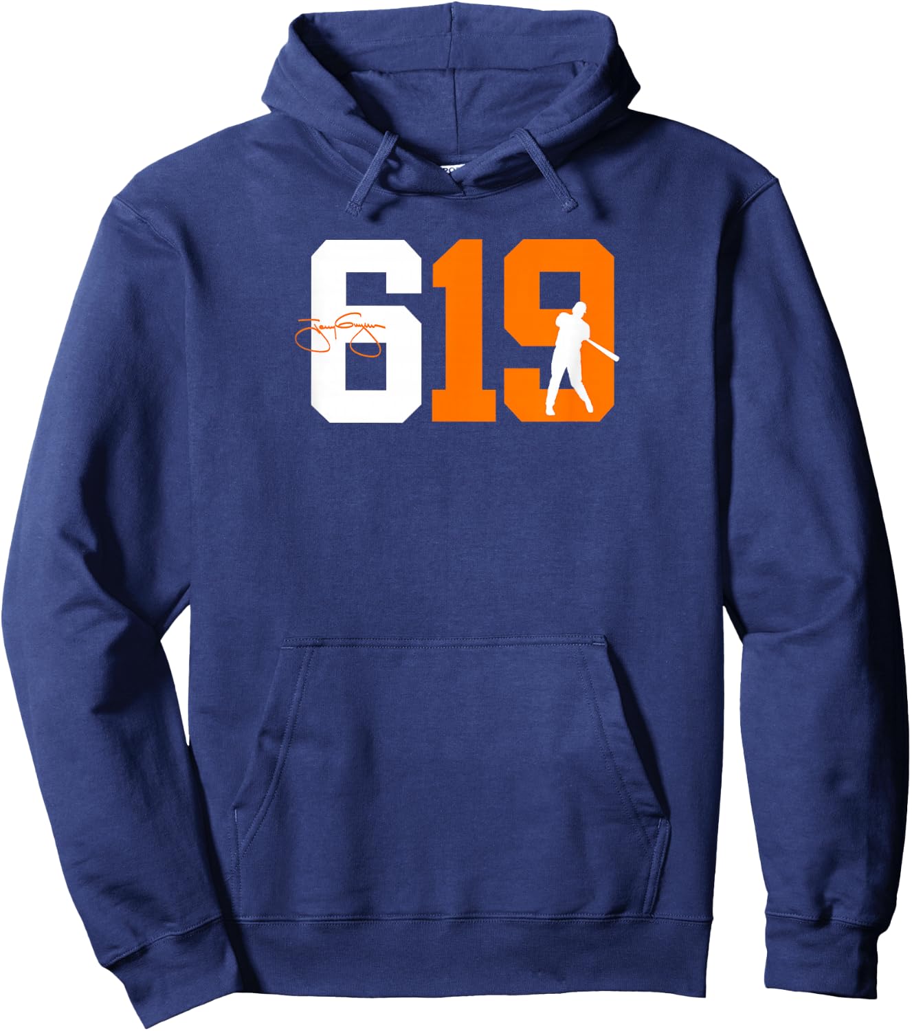 San Diego 619 Vintage 90's Baseball Style Hoodie - Hoodie | Navy