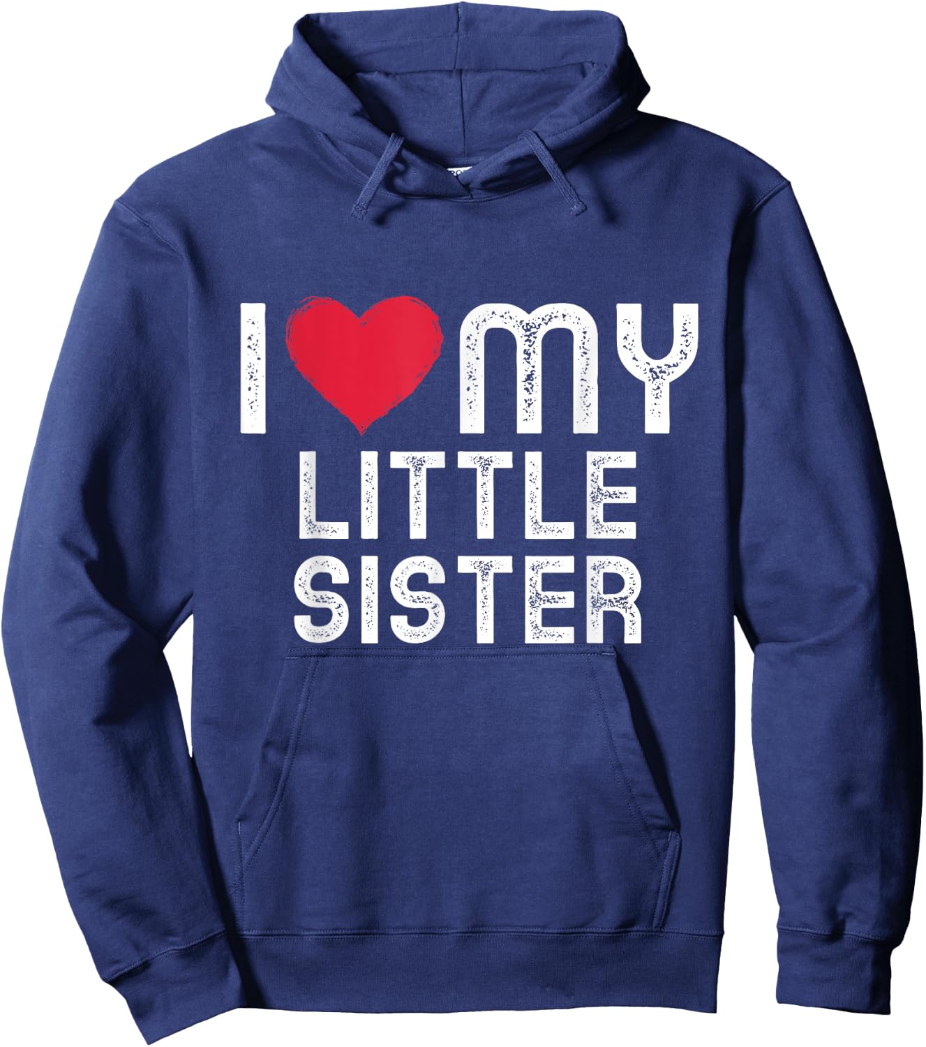 I love my Sister Shirt Family Matching I heart my Sister Hoodie - Hoodie | Navy