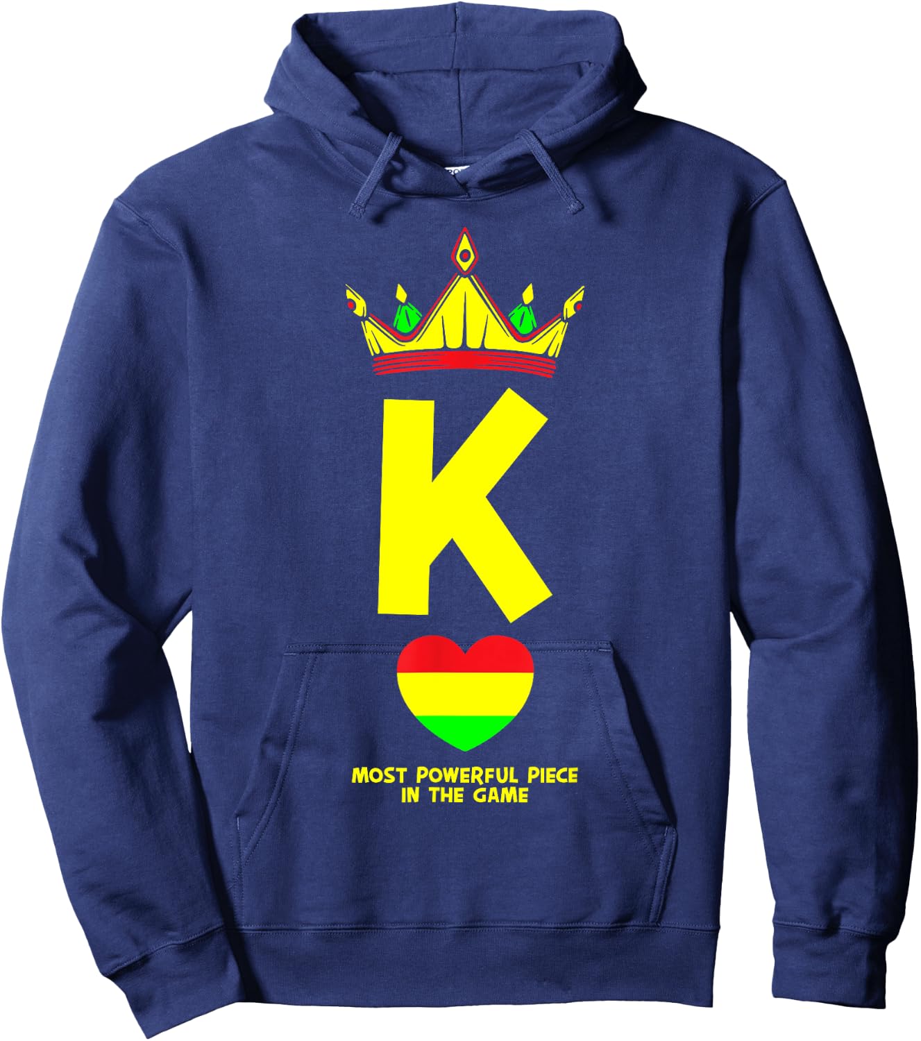 Black King The Most Powerful Piece In The Game Juneteenth Hoodie - Hoodie | Navy