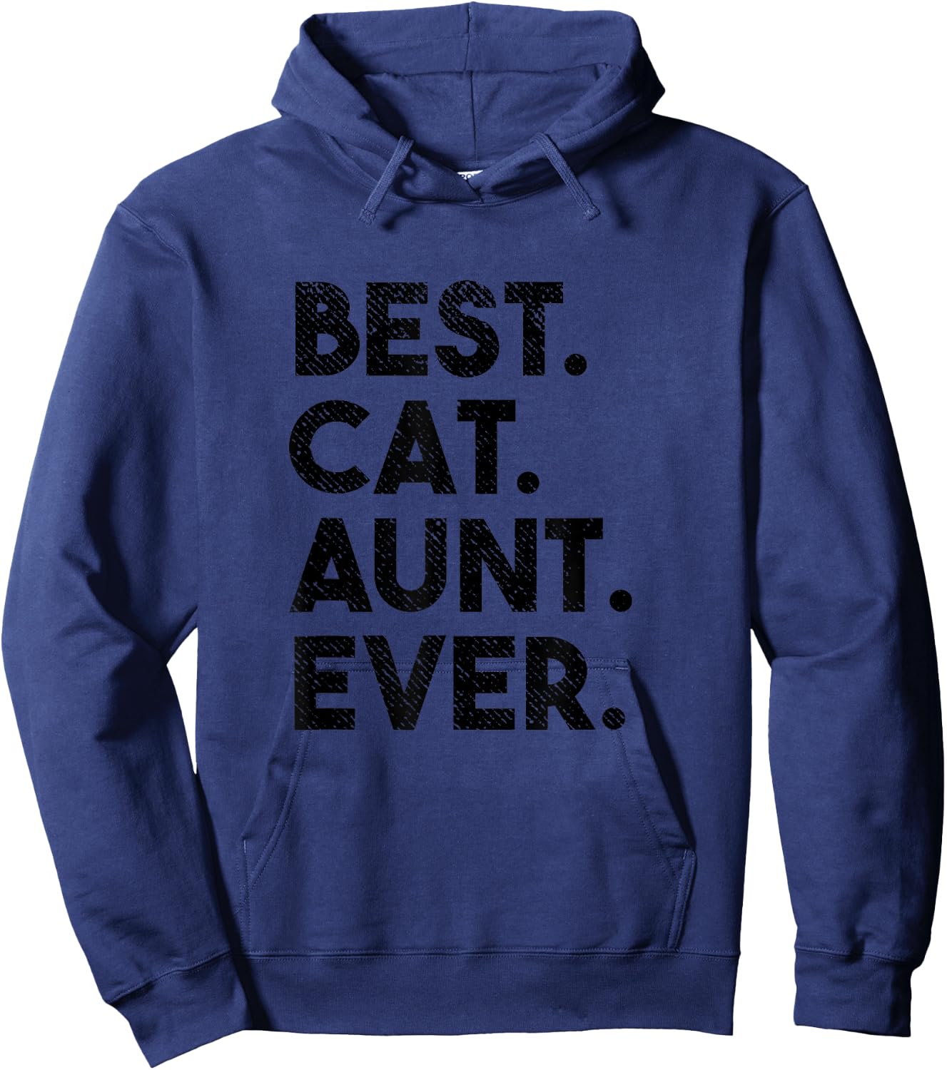 Best Cat Aunt Ever Funny Cat Auntie Women Girls Kids Hoodie - Hoodie | Navy